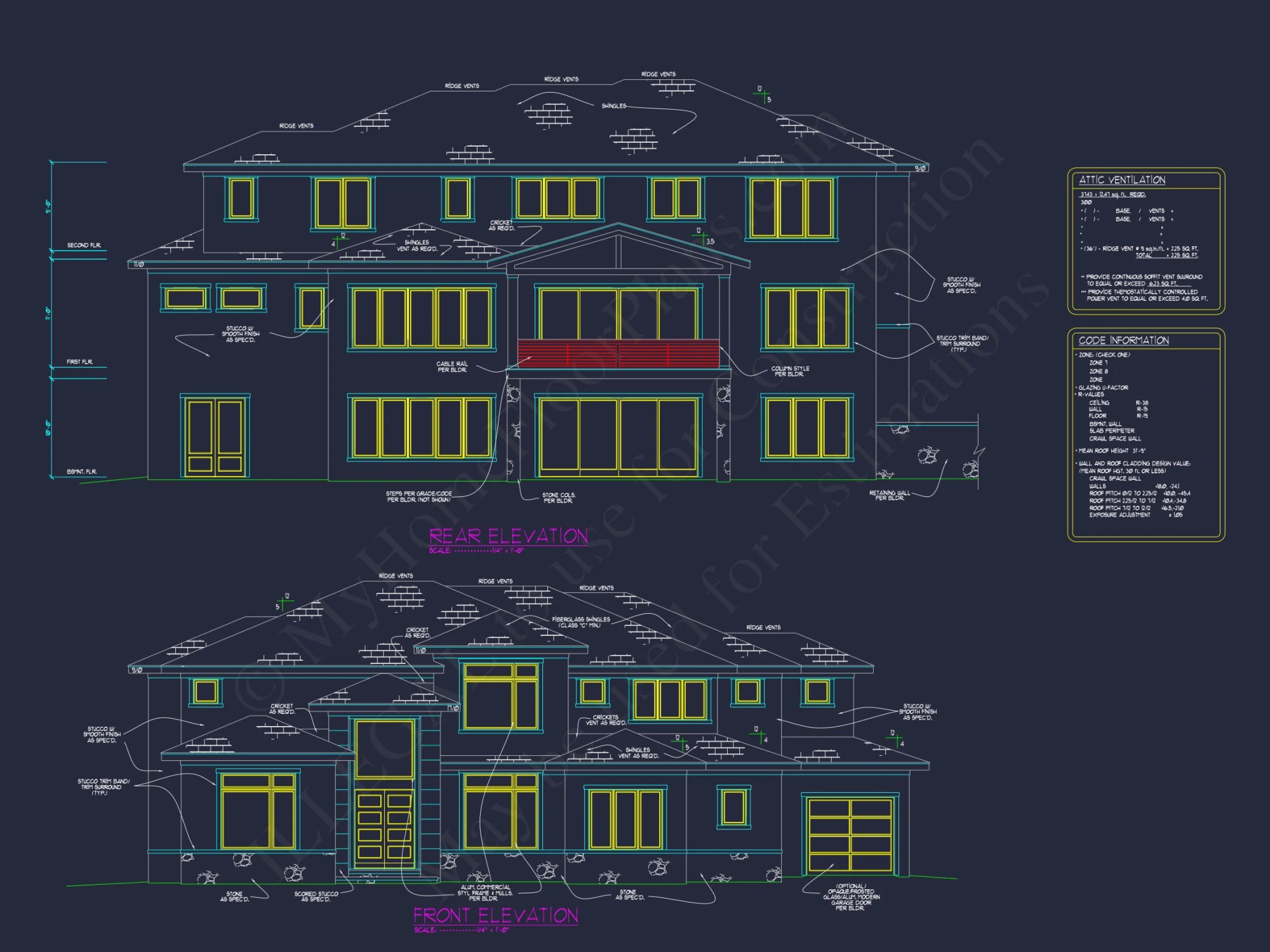 Luxury Modern house Plan with CAD Floor Plans & Designs