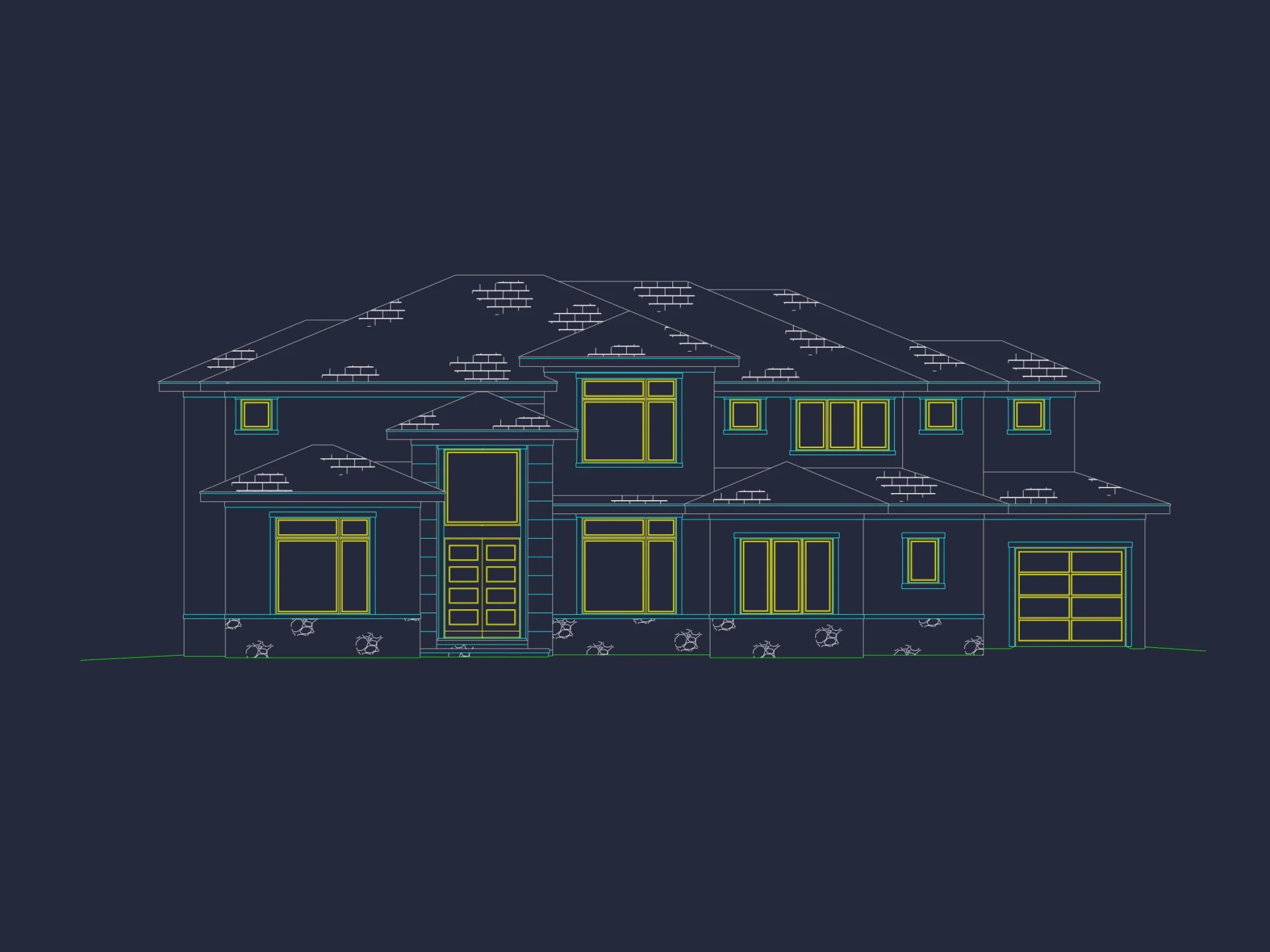 Luxury Modern house Plan with CAD Floor Plans & Designs