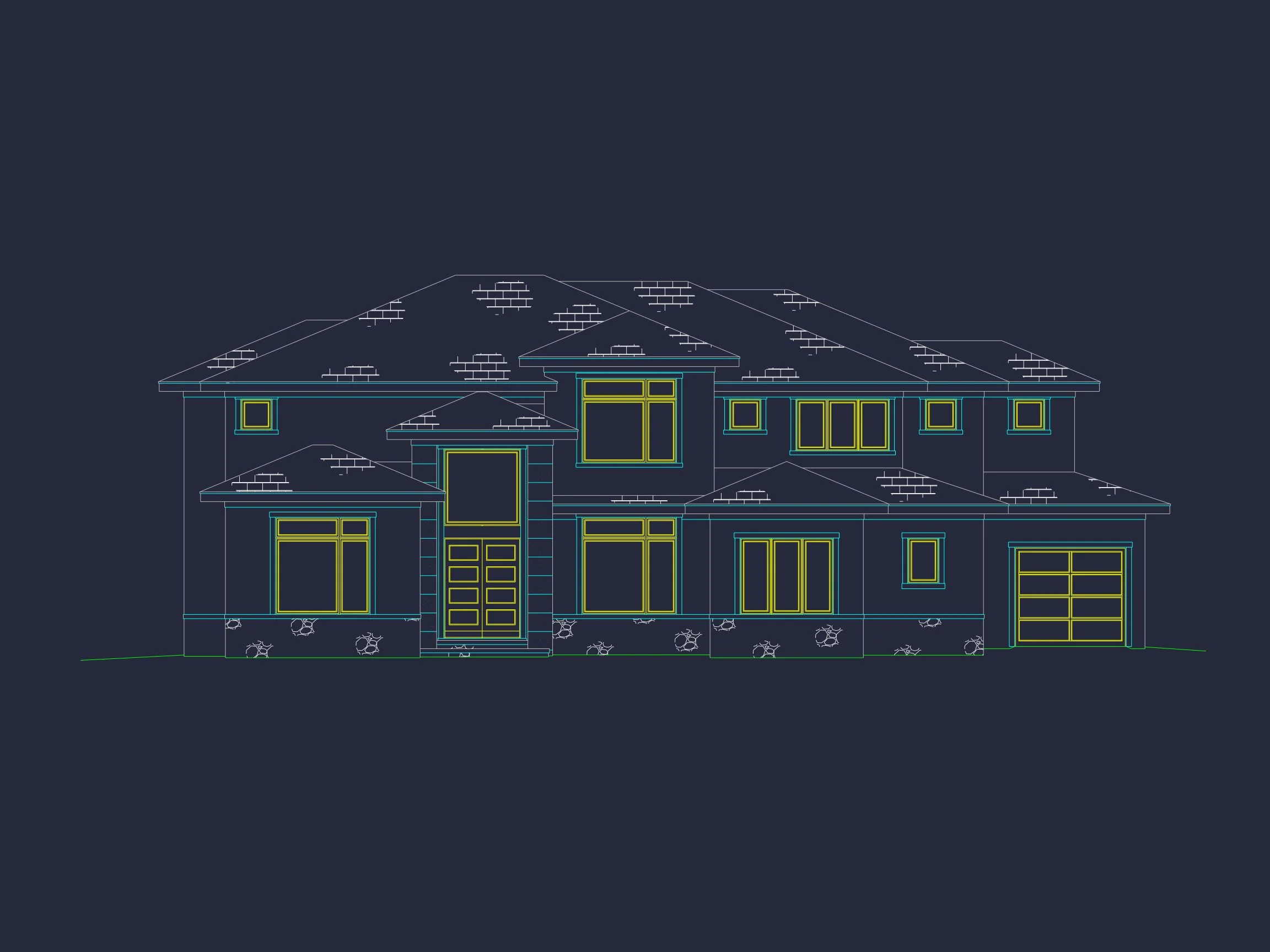 18-1151 HOUSE PLAN - Luxury Modern House Plan with CAD Floor Plans & Designs 3 Luxury Modern house Plan with CAD Floor Plans & Designs