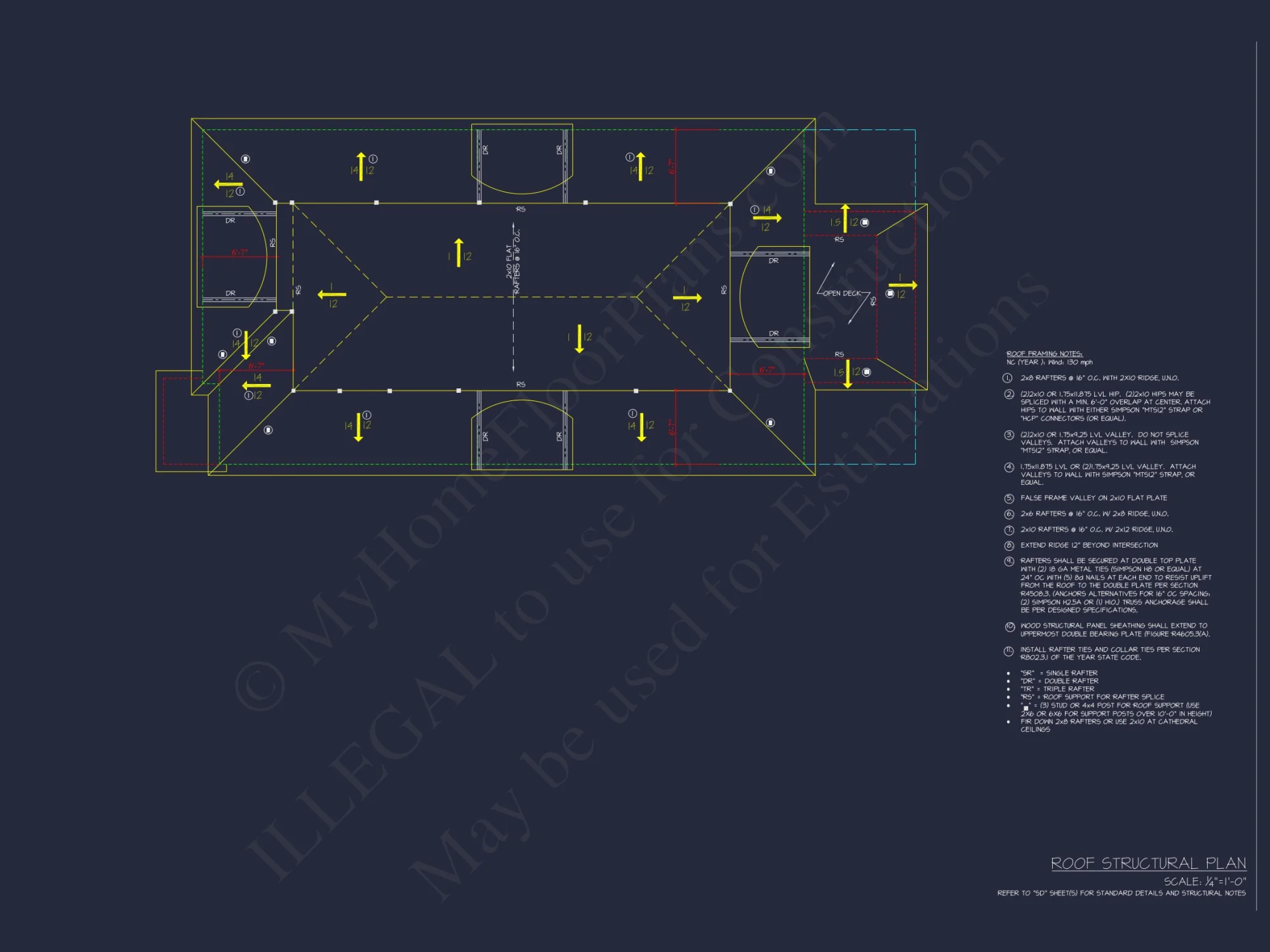 Modern Beach house Plan with 4-Story CAD Designs & Features