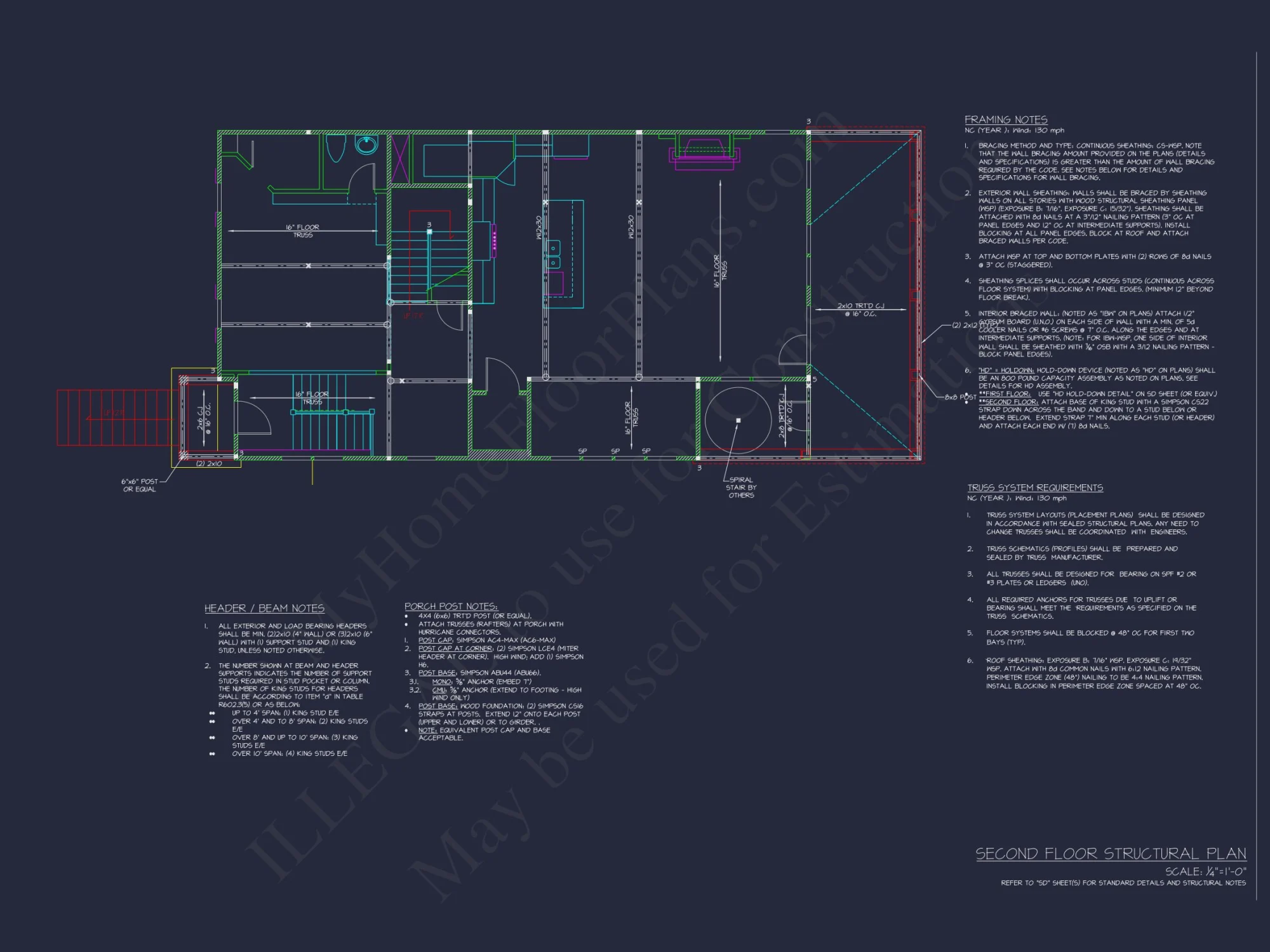 Modern Beach house Plan with 4-Story CAD Designs & Features