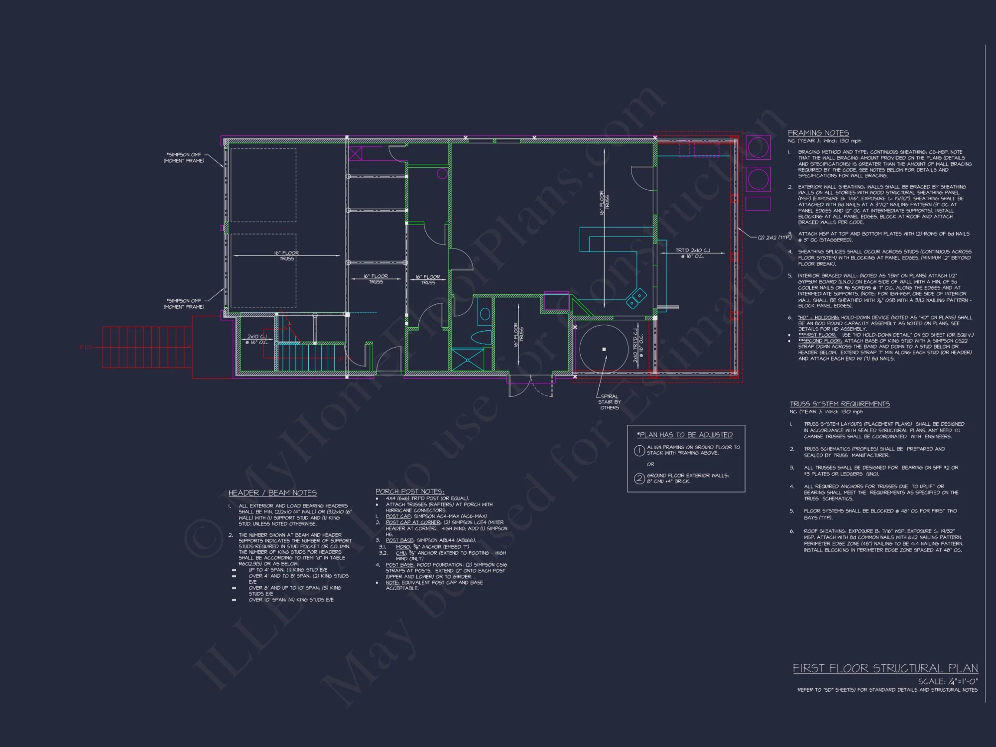 Modern Beach house Plan with 4-Story CAD Designs & Features