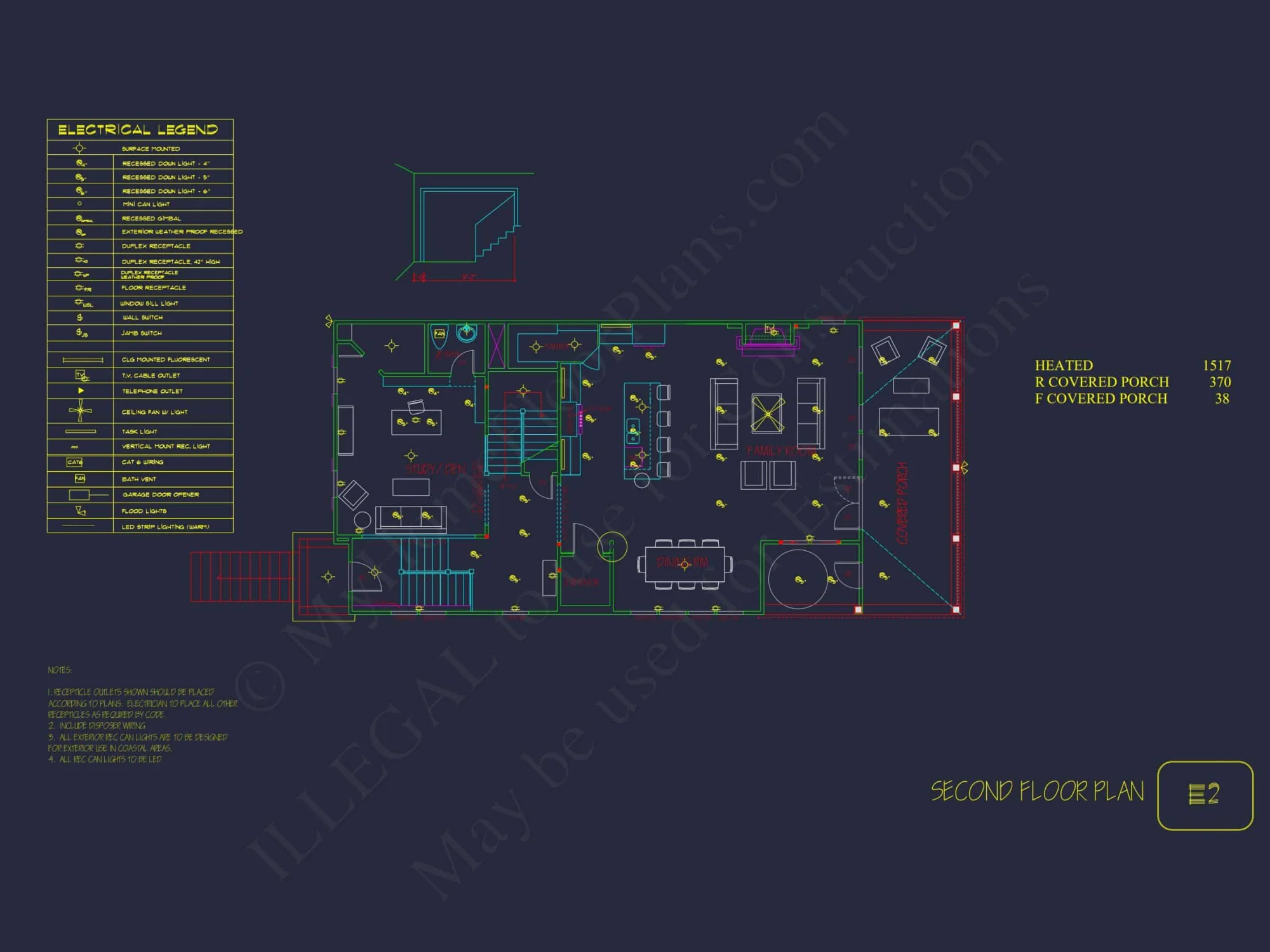 Modern Beach house Plan with 4-Story CAD Designs & Features