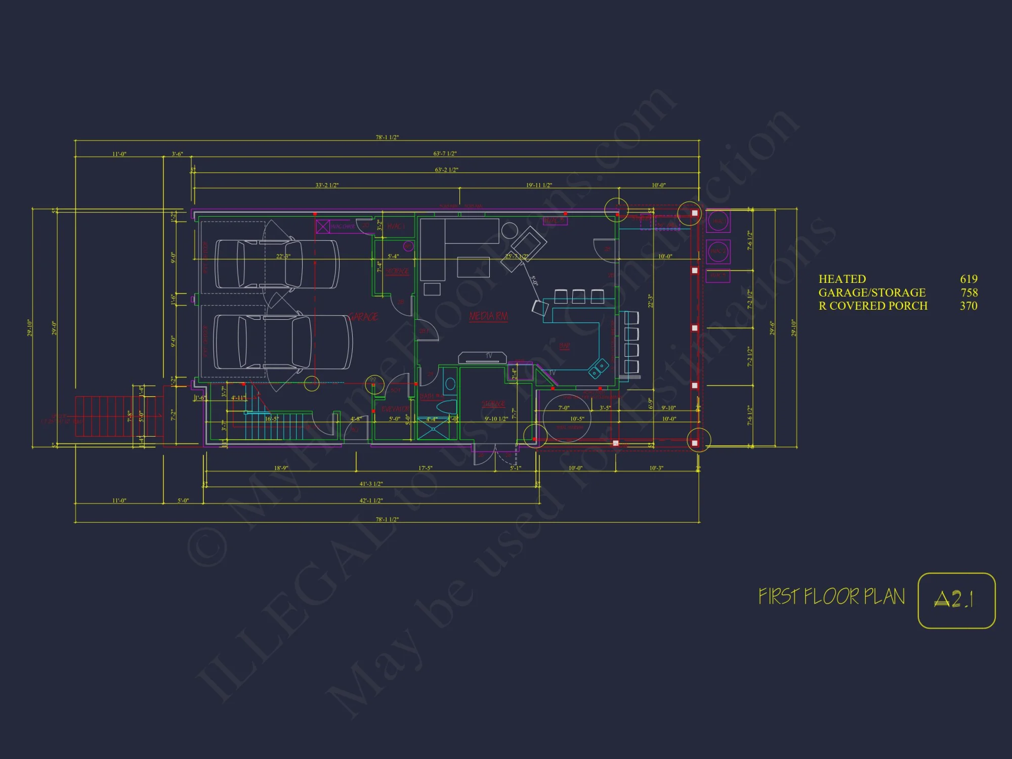 Modern Beach house Plan with 4-Story CAD Designs & Features