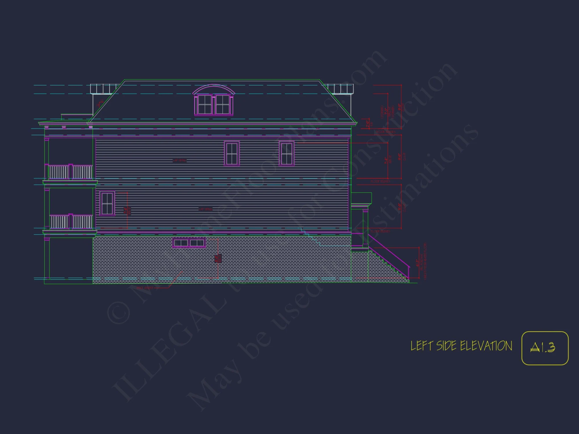 Modern Beach house Plan with 4-Story CAD Designs & Features