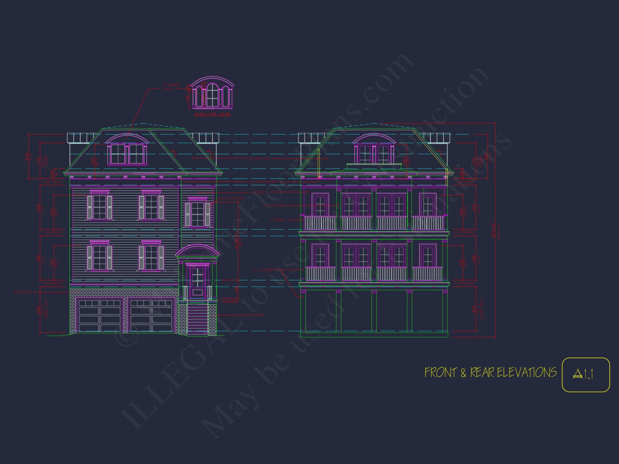 Modern Beach house Plan with 4-Story CAD Designs & Features