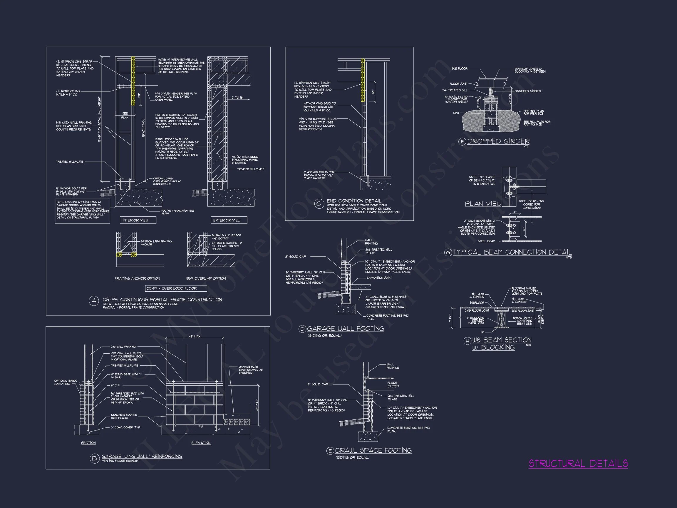 18-1048 HOUSE PLAN - Elegant House Plan with 5 Beds, 5 Baths & Architectural CAD Designs 51 Elegant house Plan with 5 Beds, 5 Baths & Architectural CAD Designs