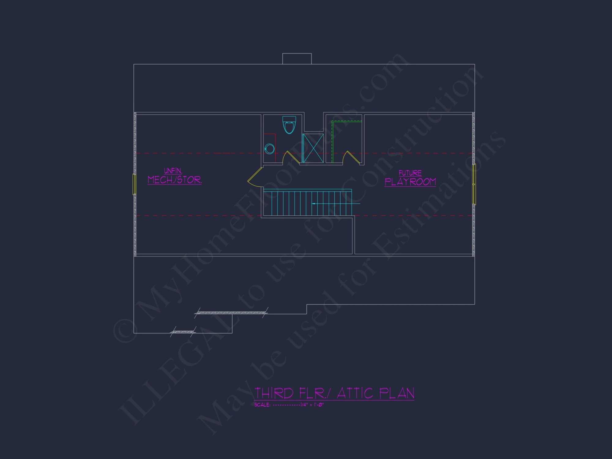 3-Story house Plan with 5 Bedrooms, CAD Blueprints & Designs