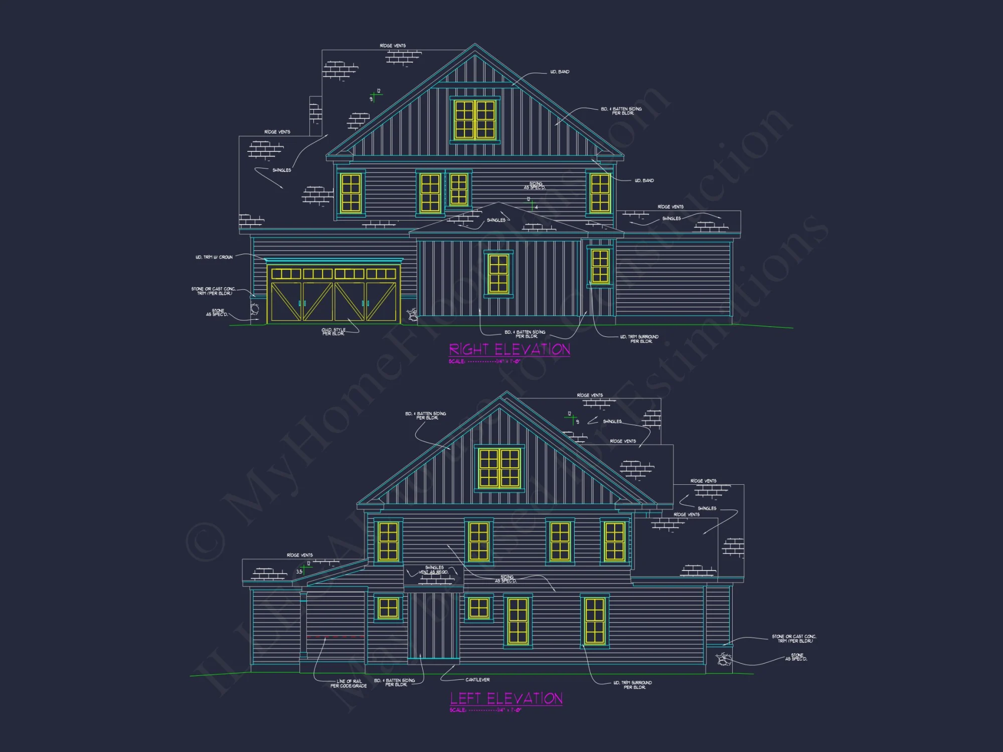 Elegant house Floor Plan with Spacious Designs and CAD Blueprints