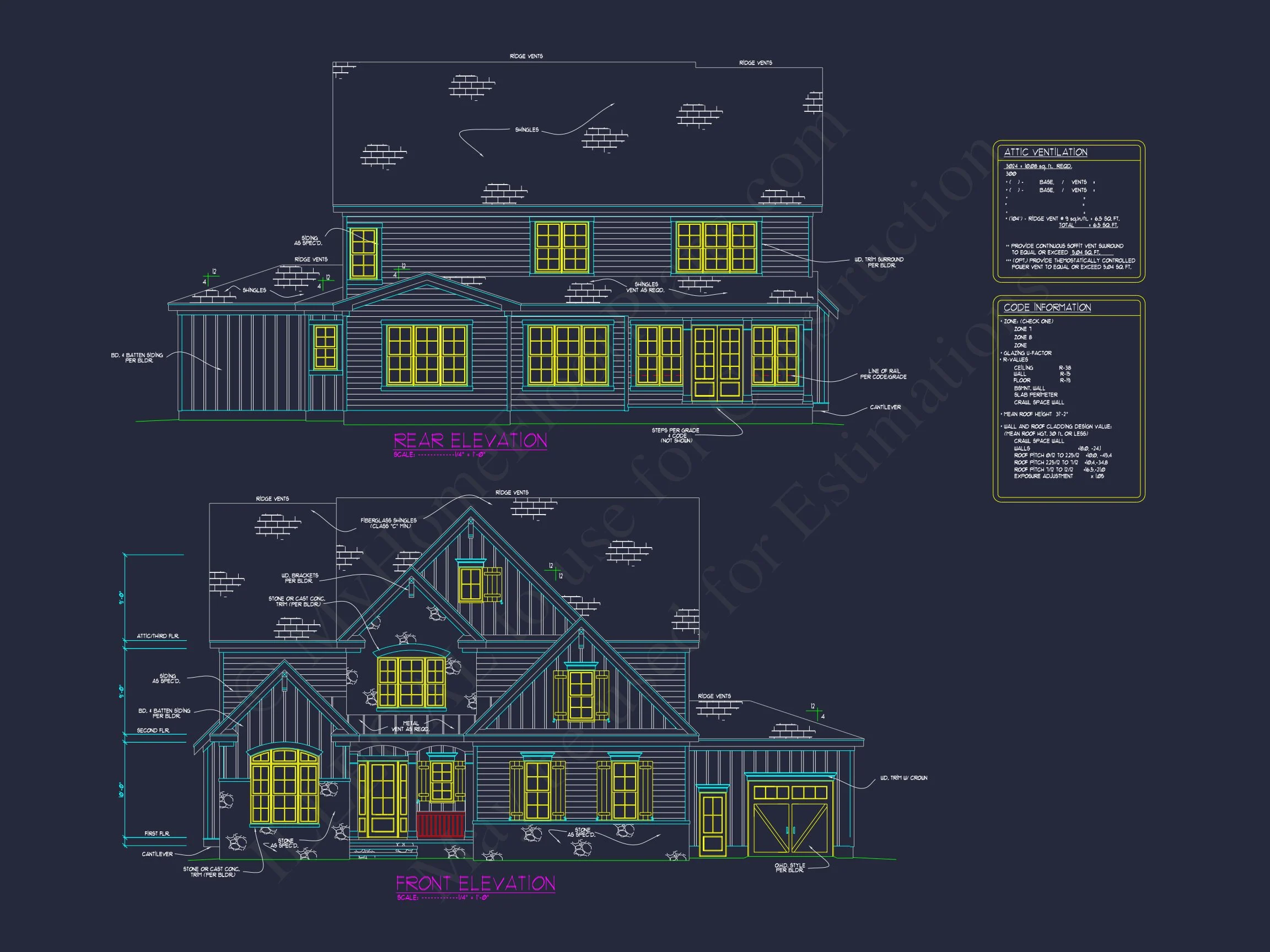 Elegant house Floor Plan with Spacious Designs and CAD Blueprints