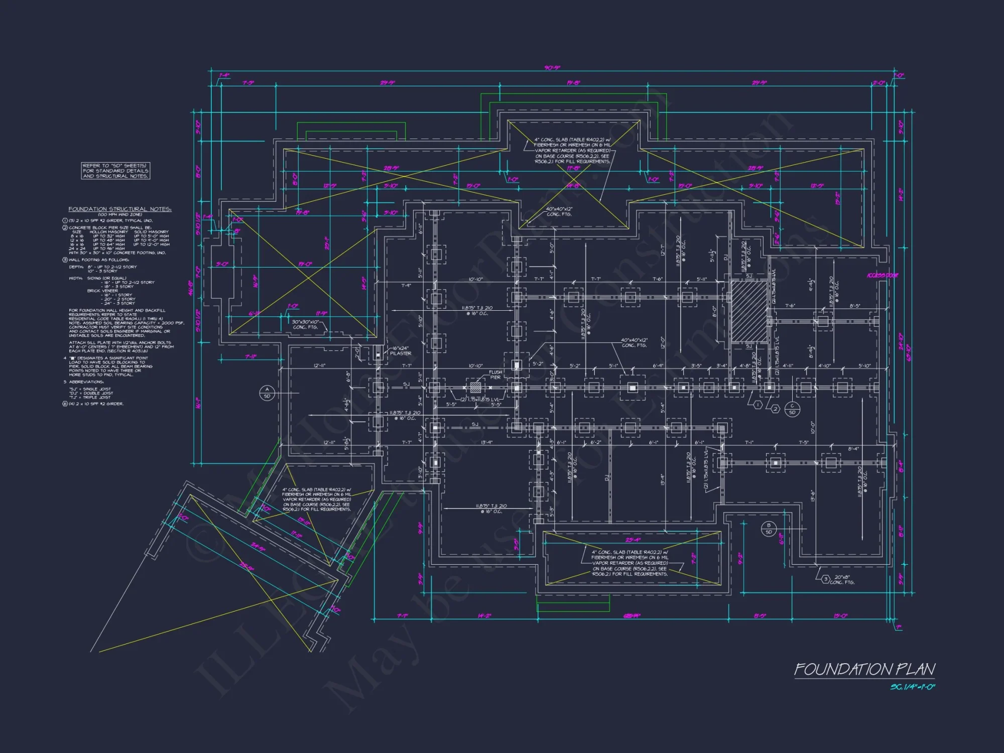 Customizable house Plan with 7 Bedrooms and Unique Garage Design