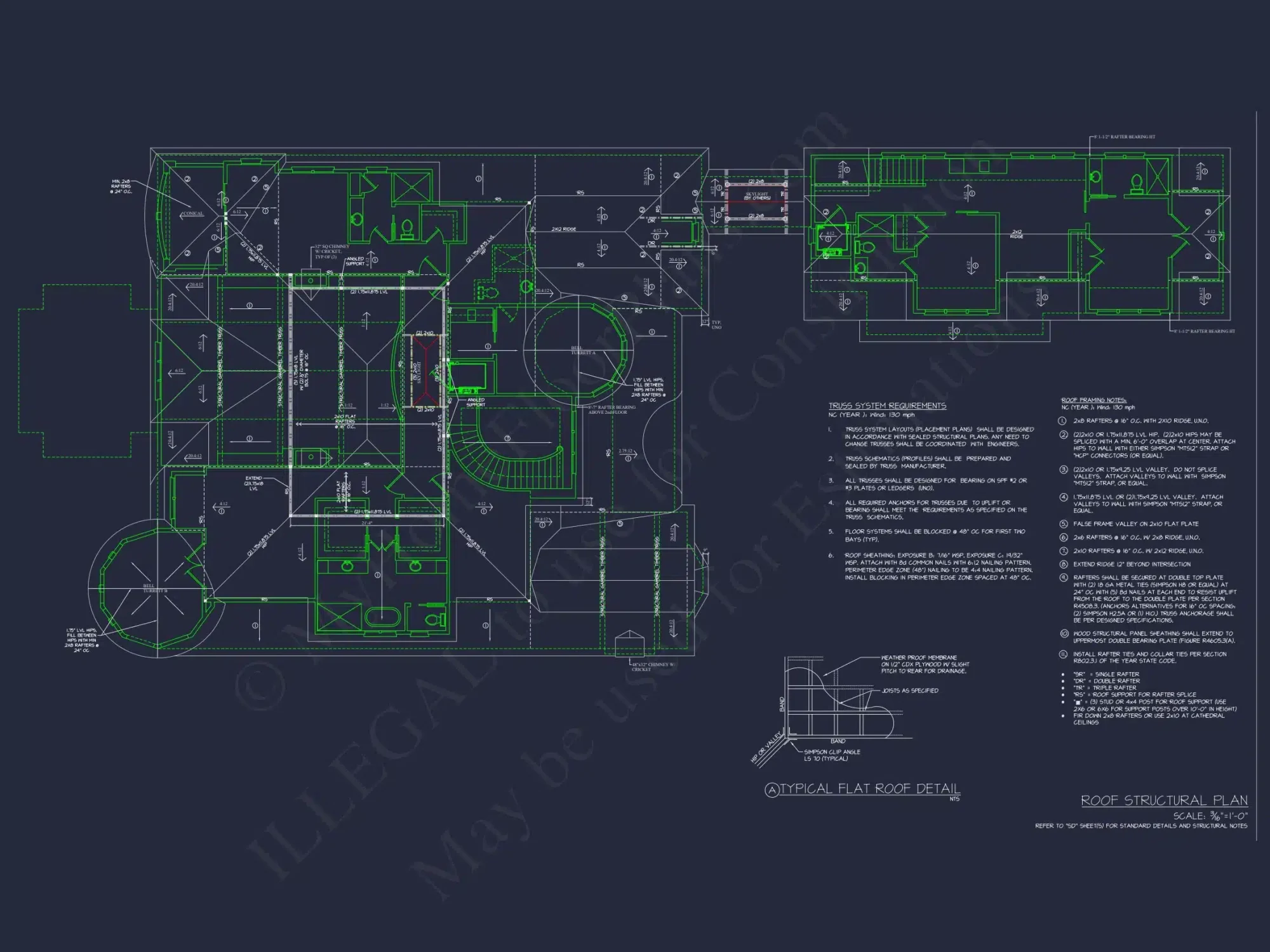 Elegant Two-Story house Plan with Detailed Architecture Design