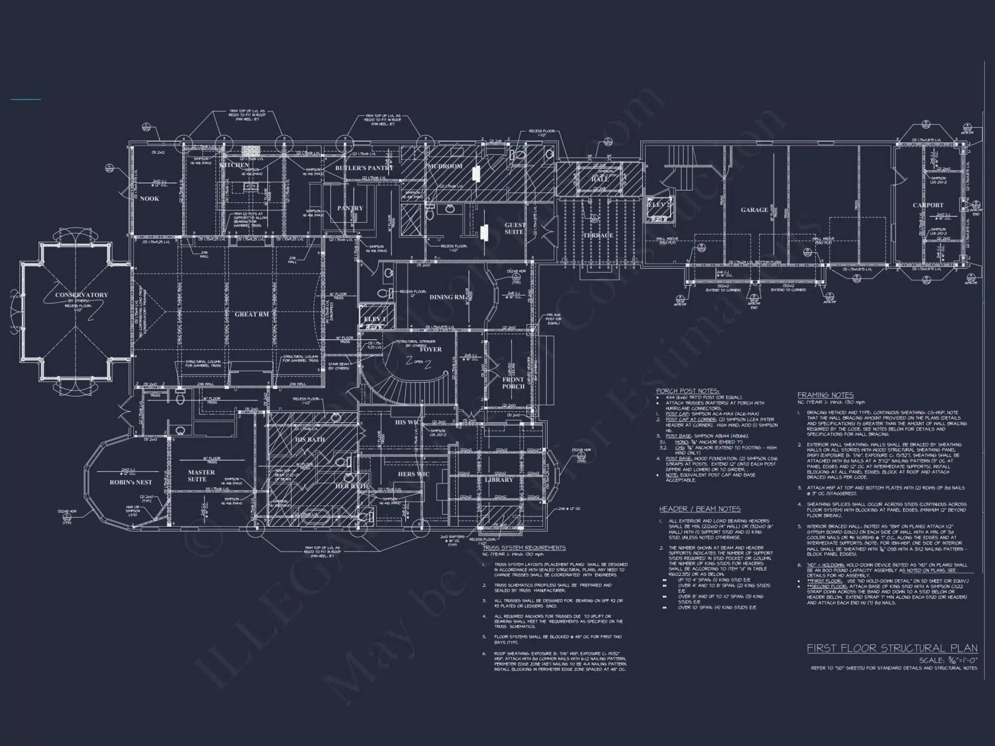 Elegant Two-Story house Plan with Detailed Architecture Design