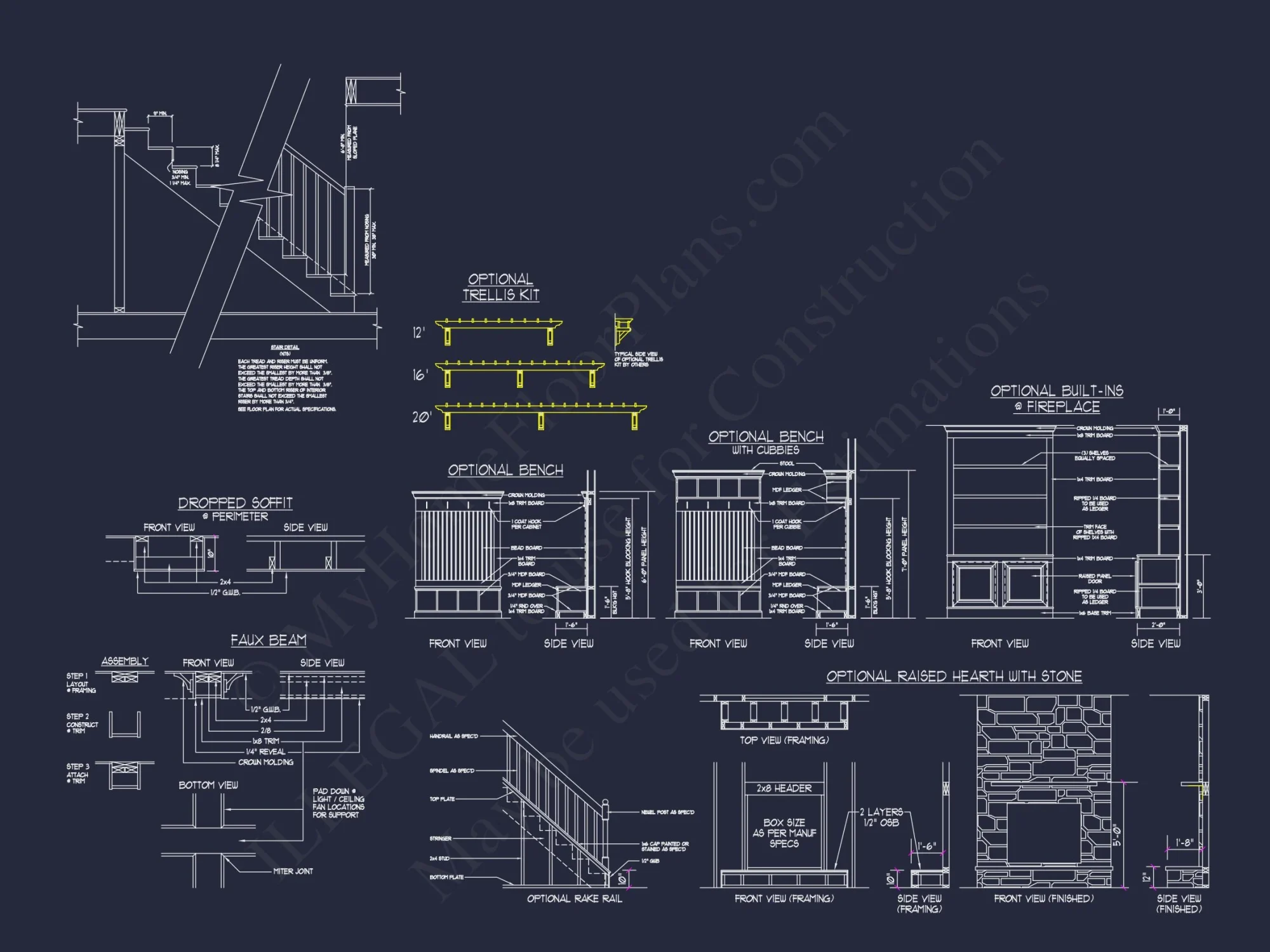 Stunning house Floor Plan with Blueprint & CAD Designs