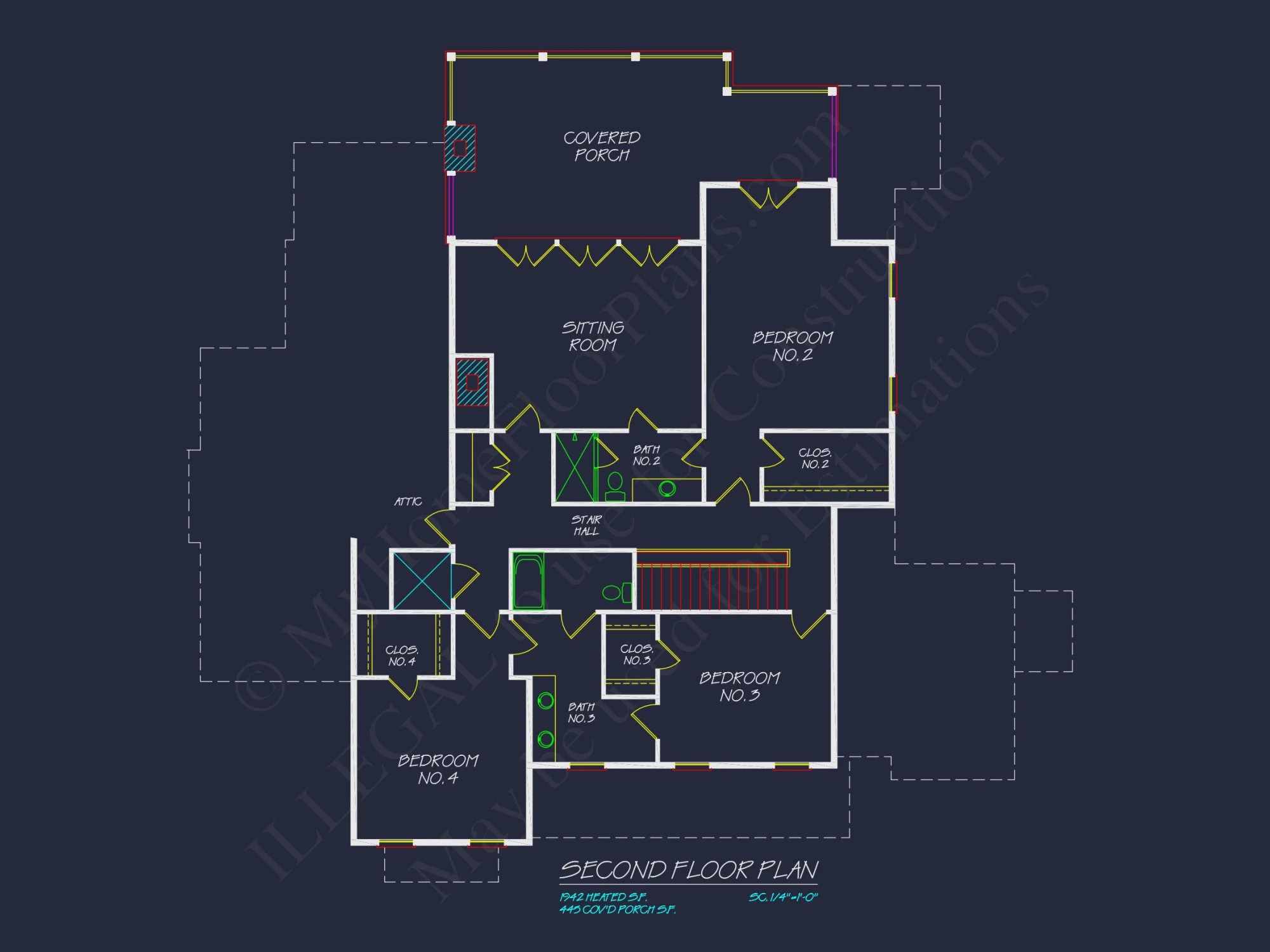 Spacious house Plan with Stunning Floor Plan, CAD Blueprint & Designs