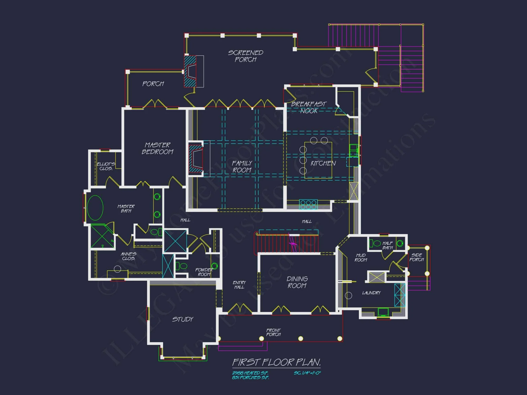 Spacious house Plan with Stunning Floor Plan, CAD Blueprint & Designs