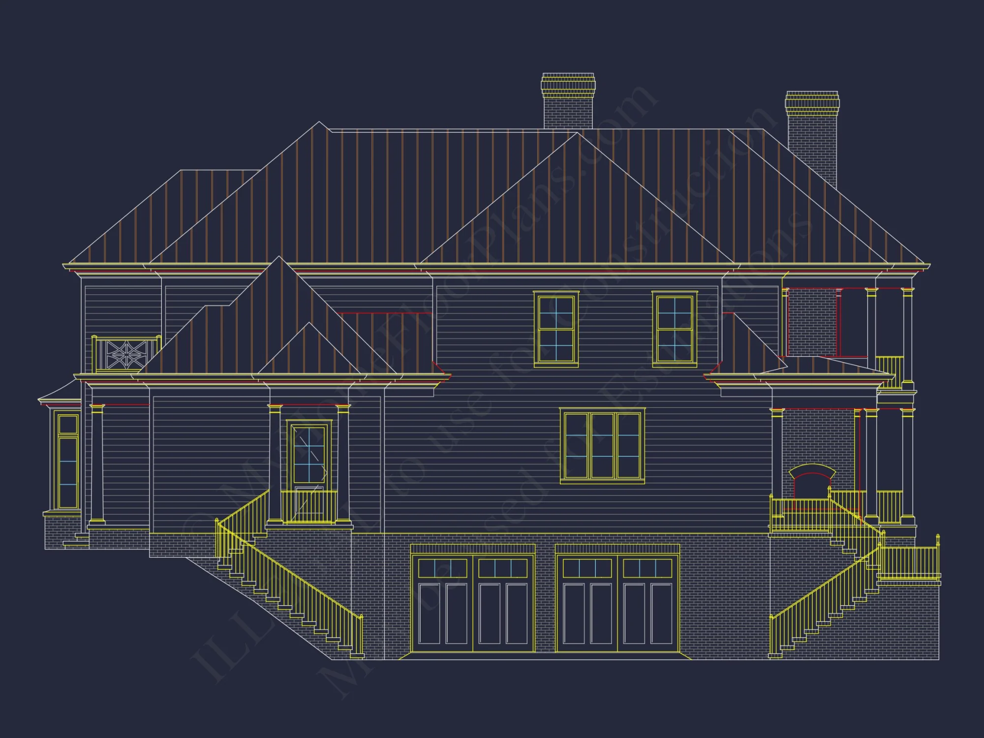 Spacious house Plan with Stunning Floor Plan, CAD Blueprint & Designs