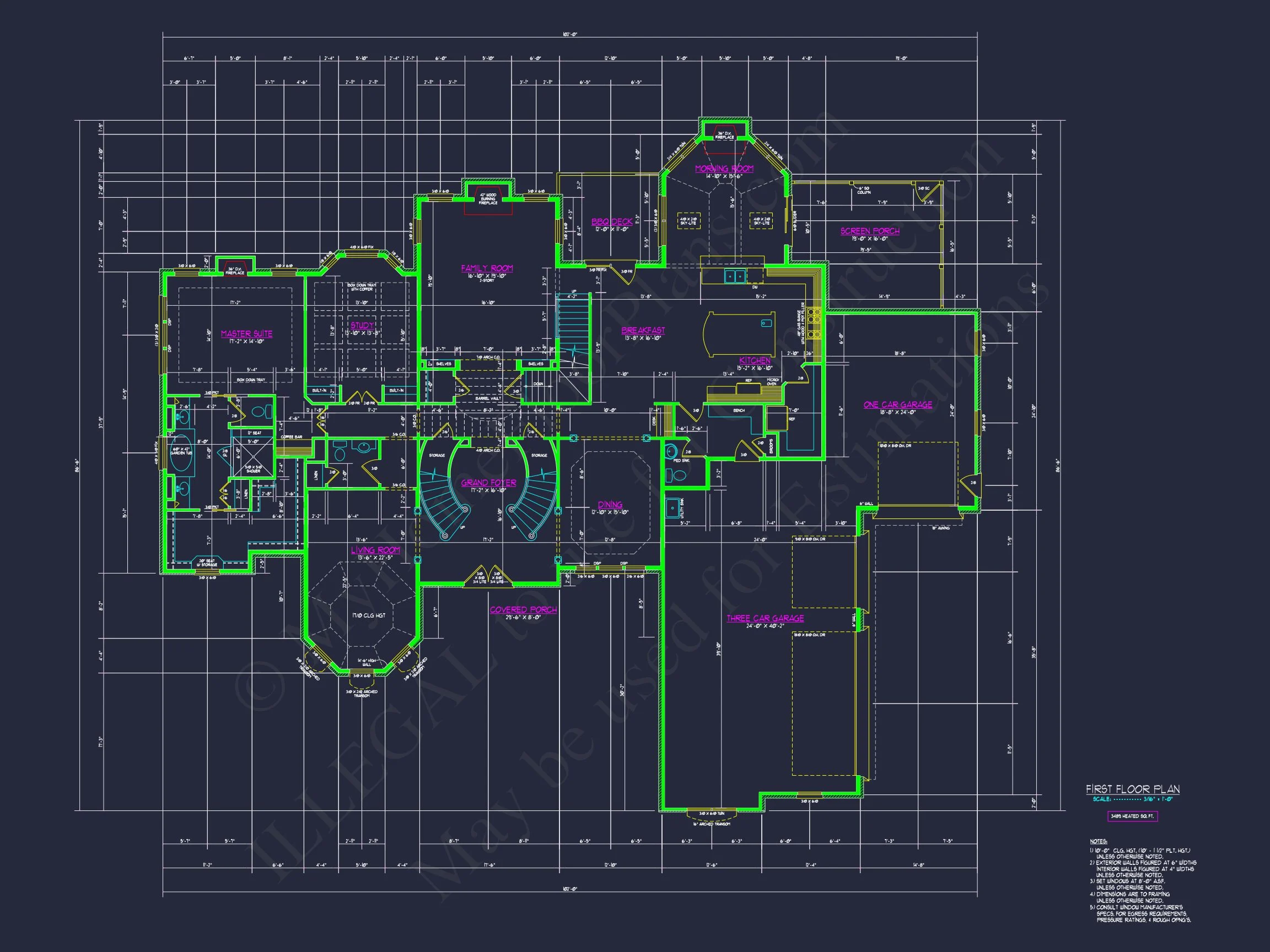 17-1846 HOUSE PLAN - Luxury House Plan with Architect-Approved Blueprint Designs 10 Luxury house Plan with Architect-Approved Blueprint Designs