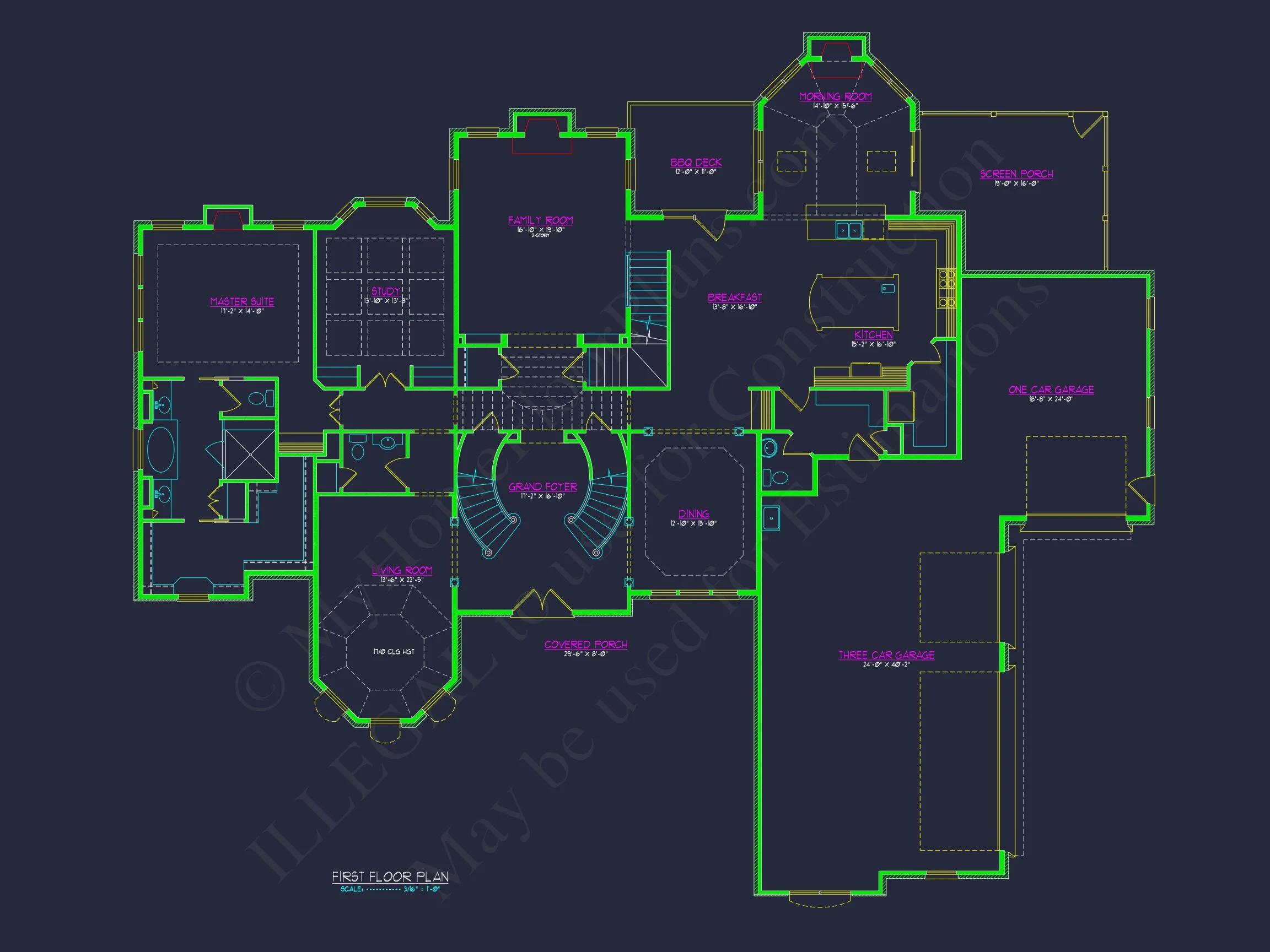 17-1846 HOUSE PLAN - Luxury House Plan with Architect-Approved Blueprint Designs 7 Luxury house Plan with Architect-Approved Blueprint Designs