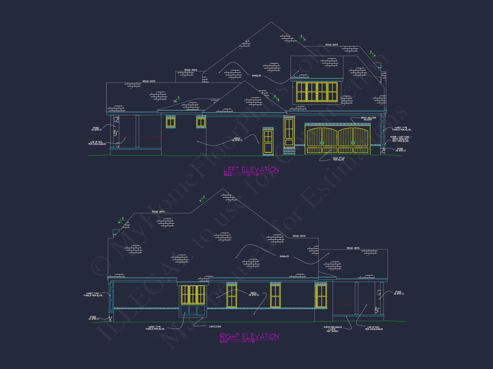 Elegant house Plan with Spacious Floor Plan & CAD Designs