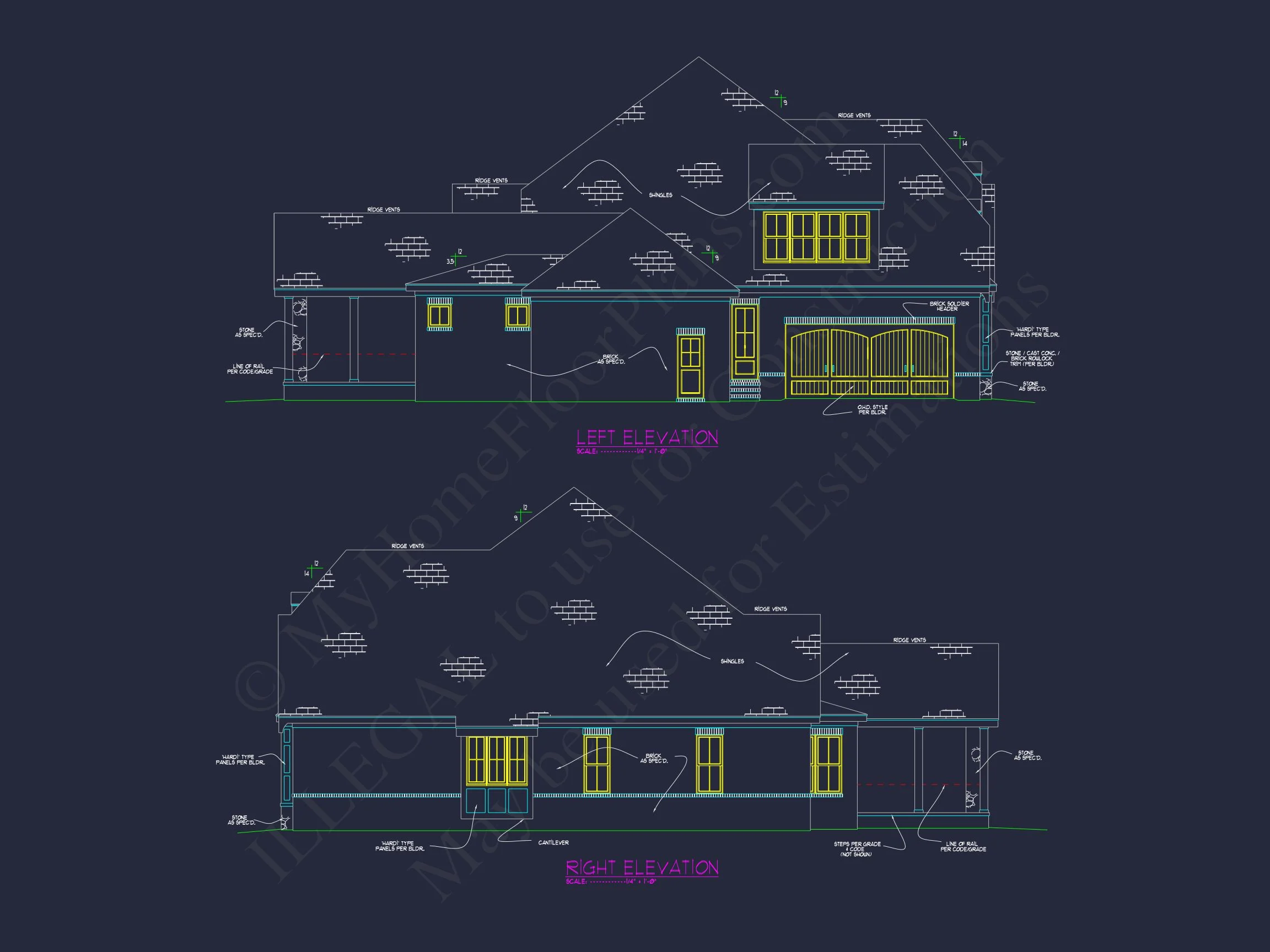 Elegant house Plan with Spacious Floor Plan & CAD Designs