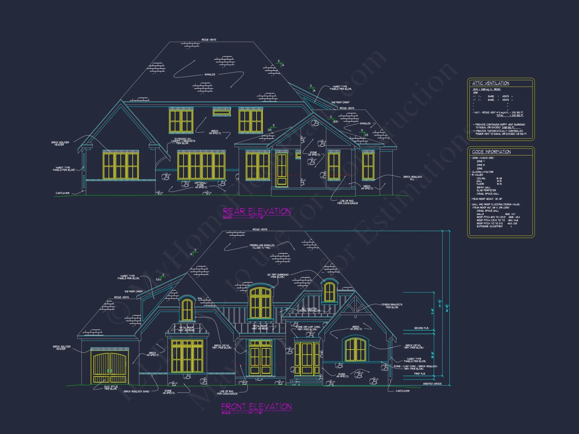 Elegant house Plan with Spacious Floor Plan & CAD Designs