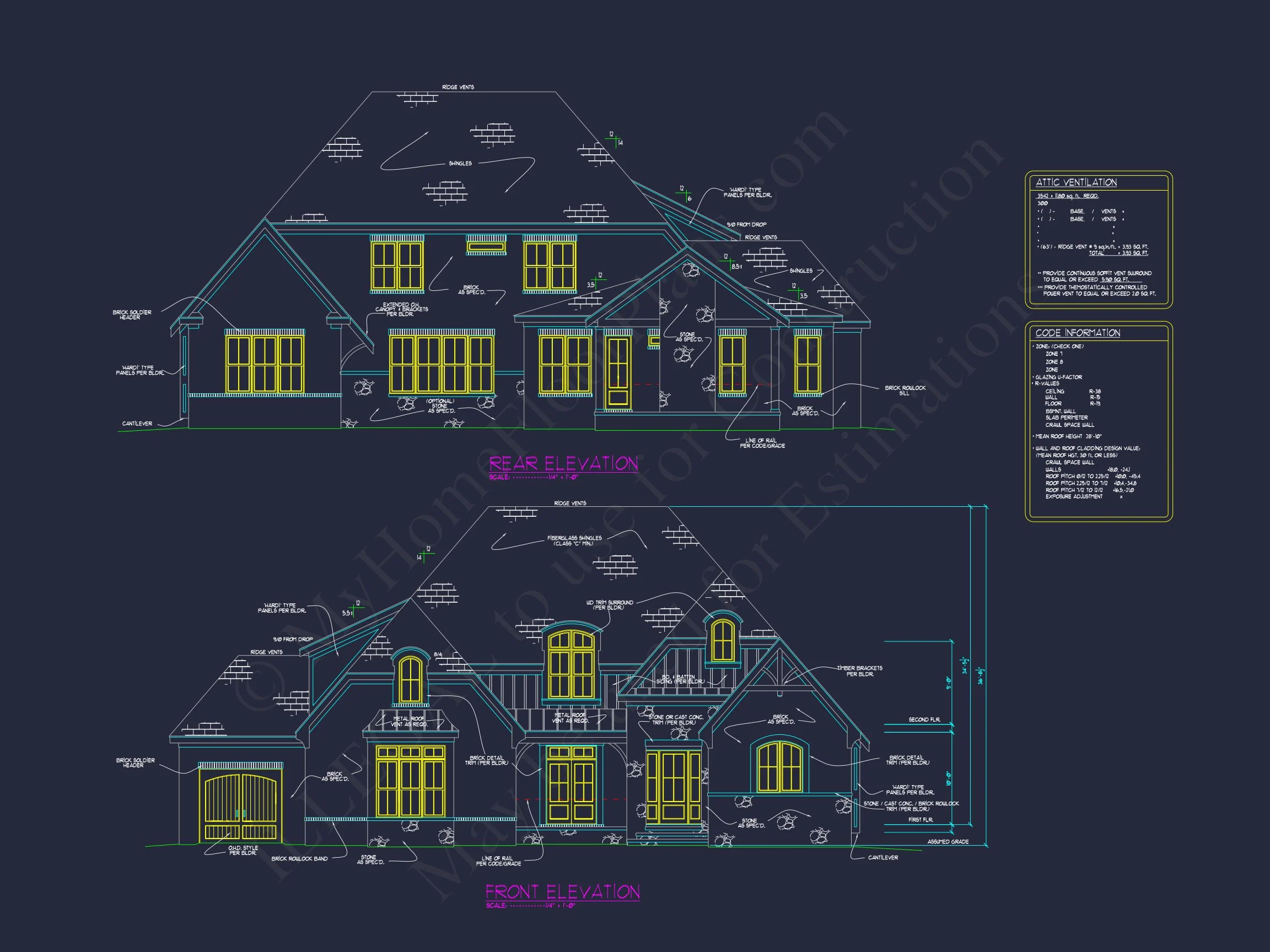 Elegant house Plan with Spacious Floor Plan & CAD Designs