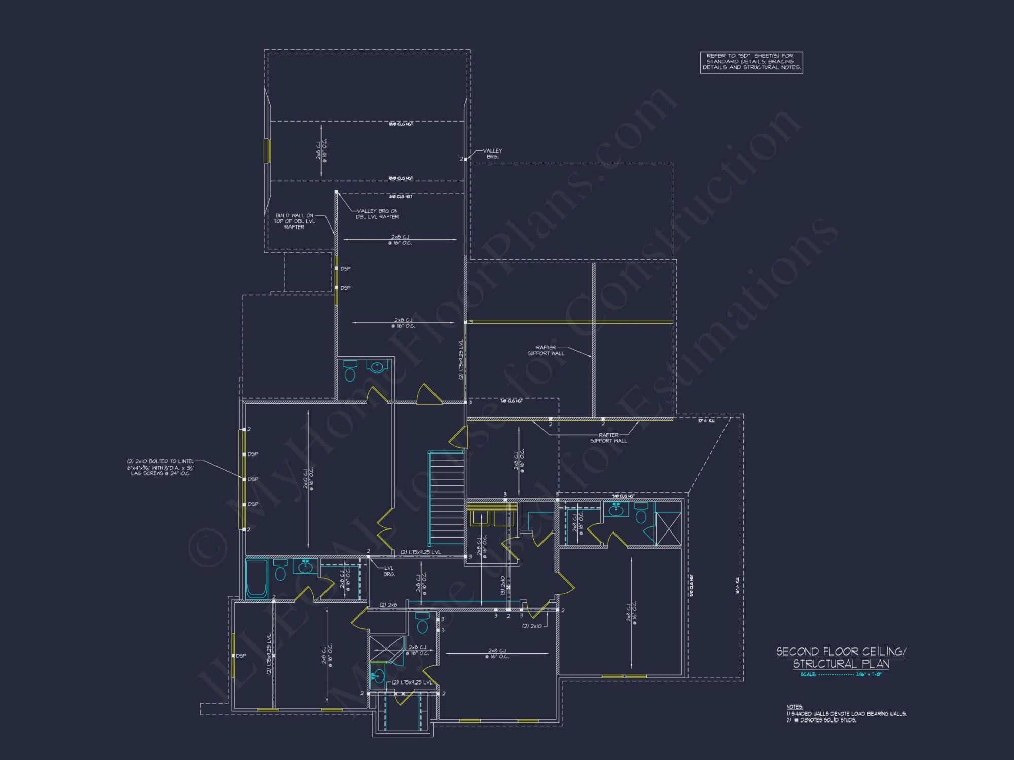 Expansive 5-Bedroom house Plan with Blueprint and CAD Designs