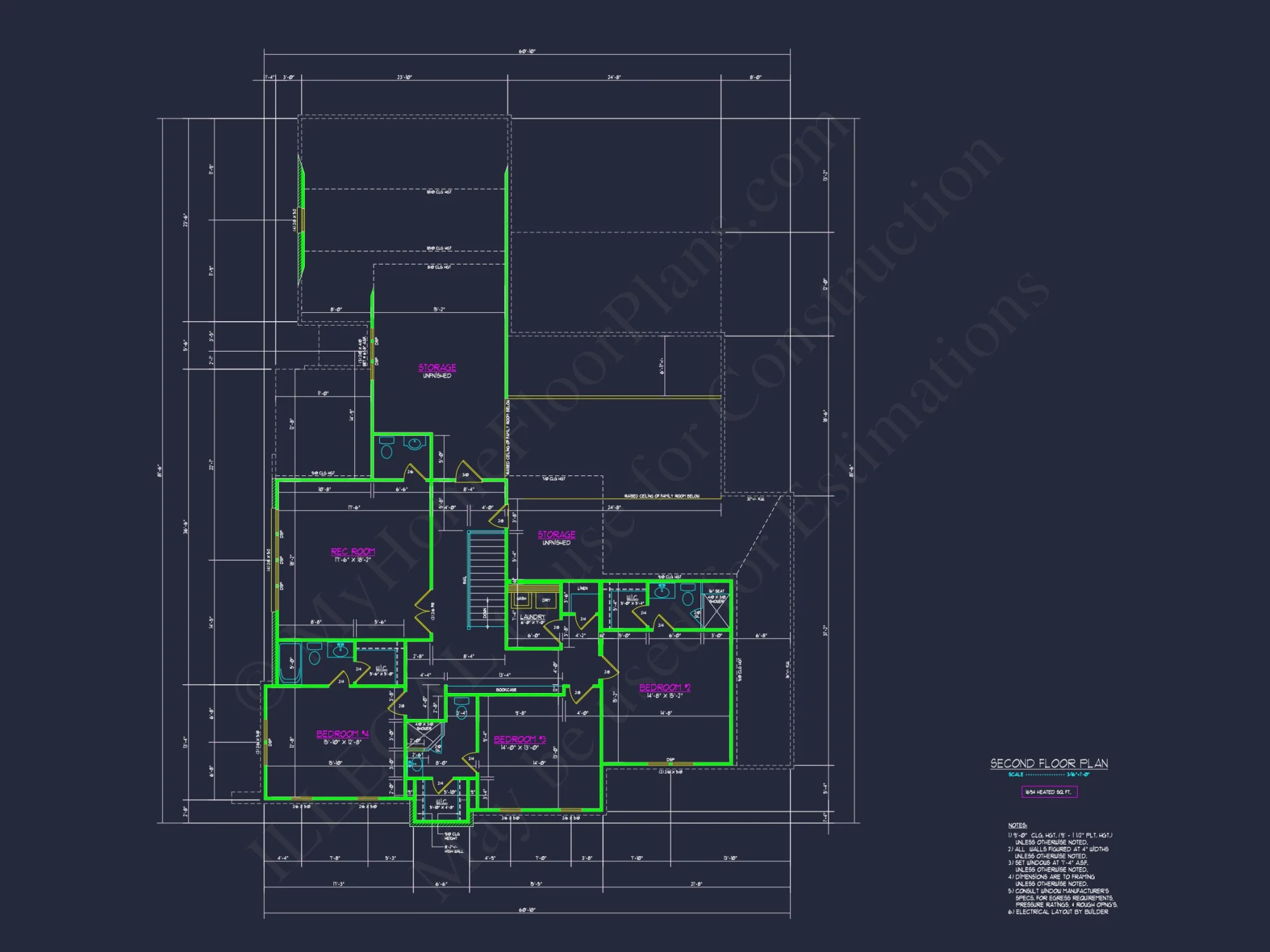 Expansive 5-Bedroom house Plan with Blueprint and CAD Designs
