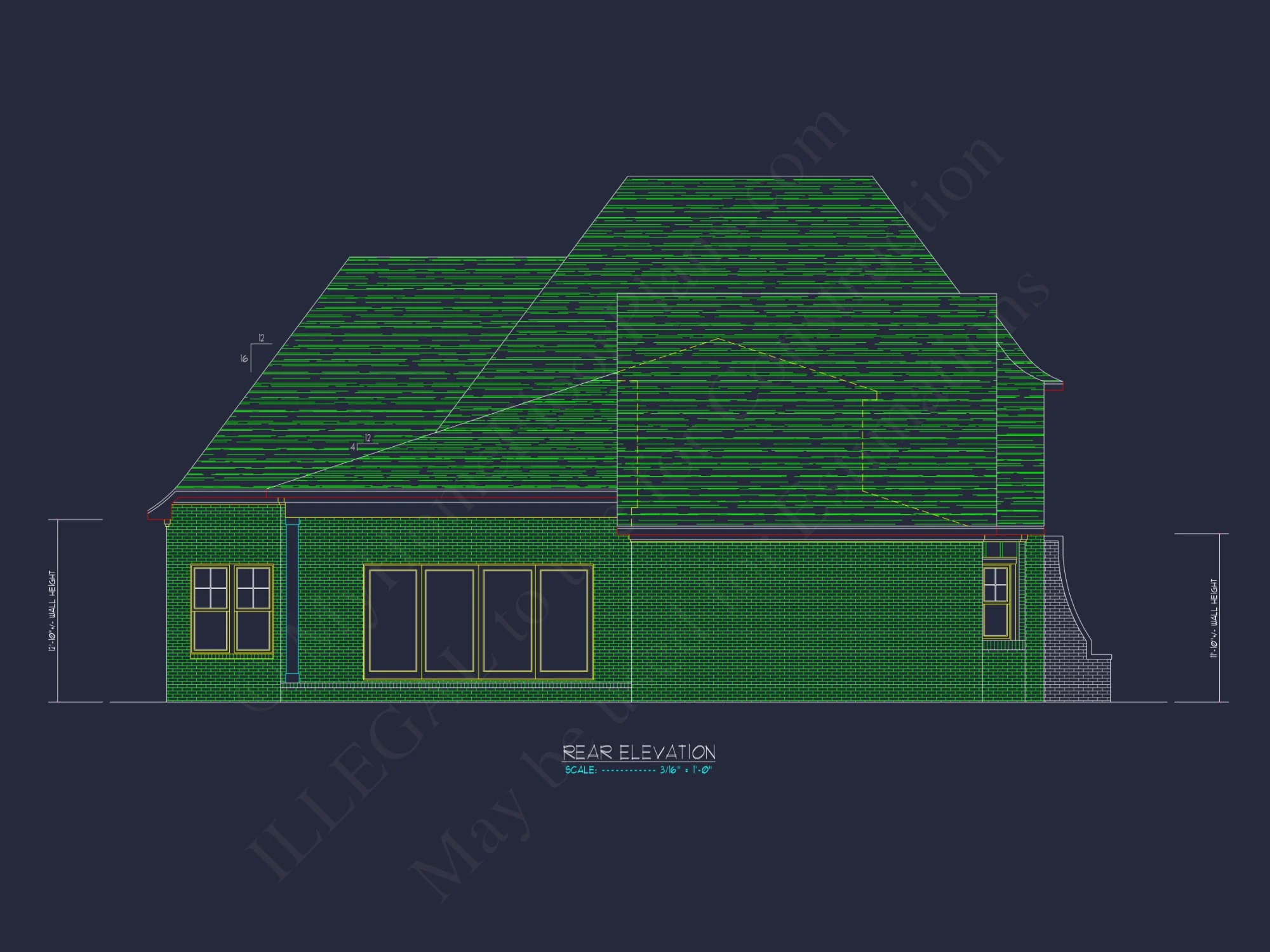 Expansive 5-Bedroom house Plan with Blueprint and CAD Designs