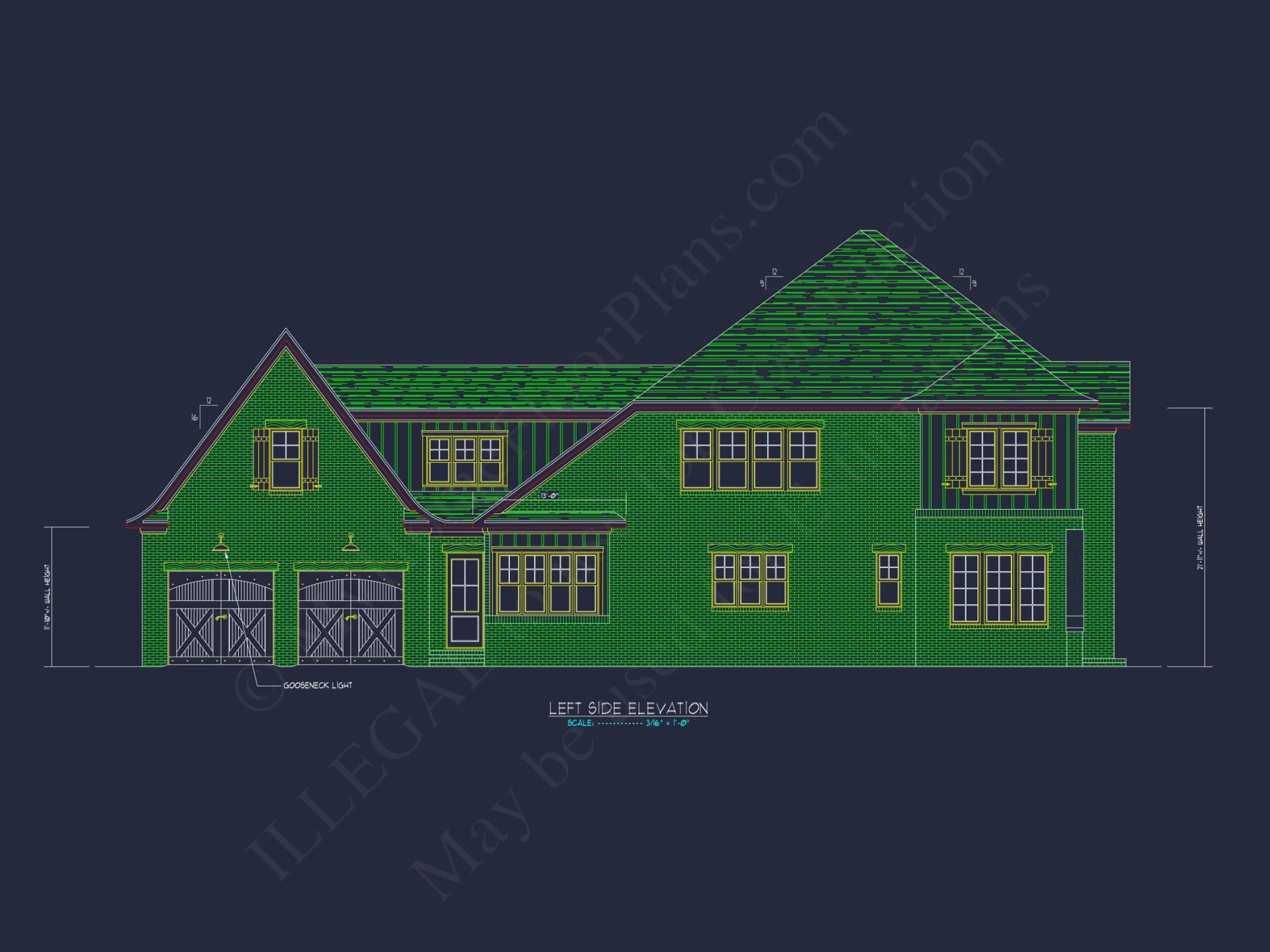 Expansive 5-Bedroom house Plan with Blueprint and CAD Designs