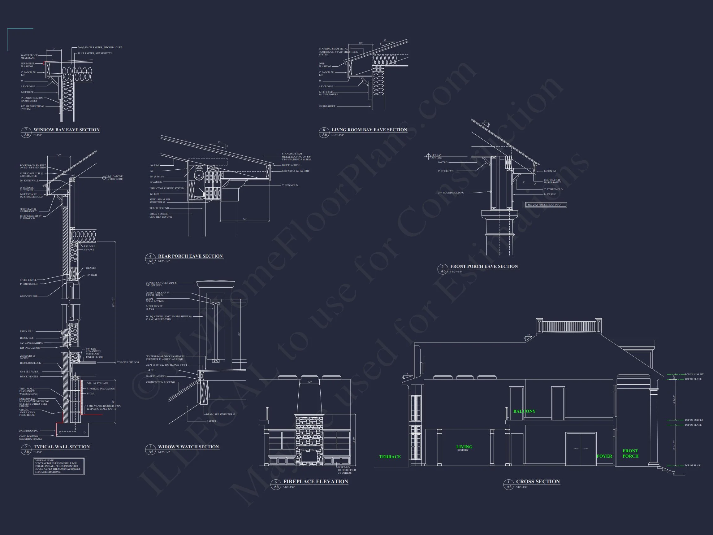 Elegant house Plan with Full Blueprint, CAD, & Designs