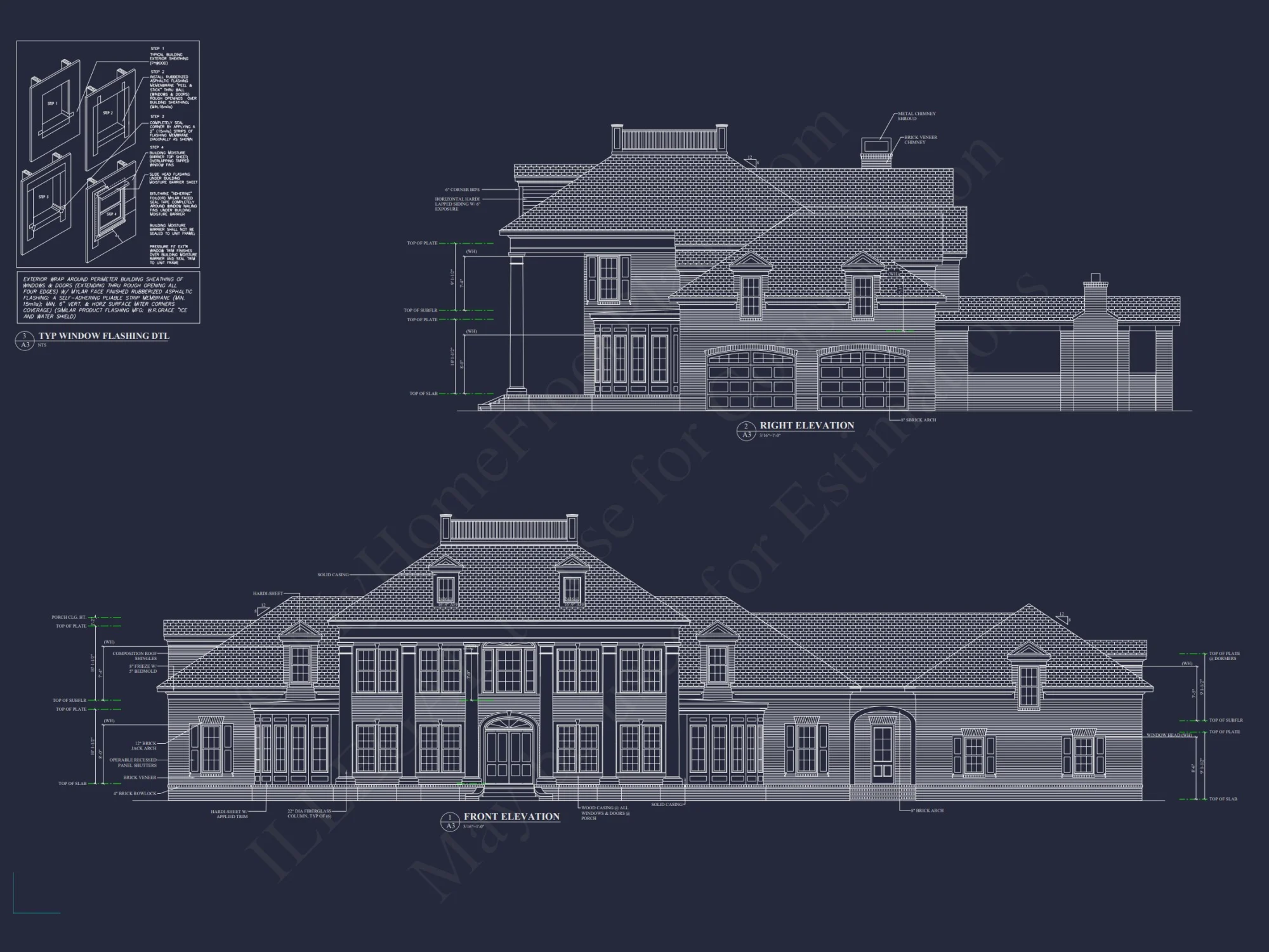 Elegant house Plan with Full Blueprint, CAD, & Designs