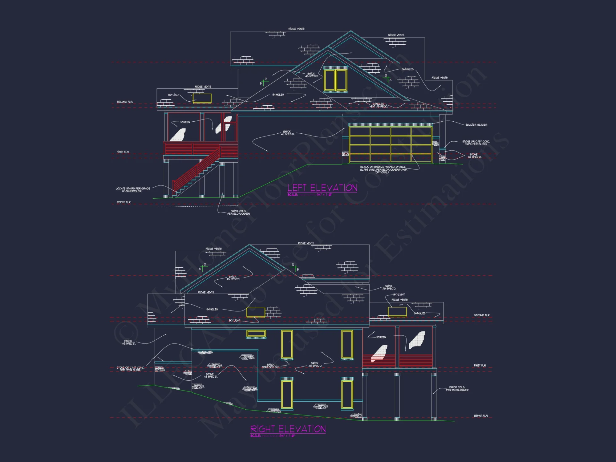 Luxury house Plan with Spacious Blueprint and Architectural Designs
