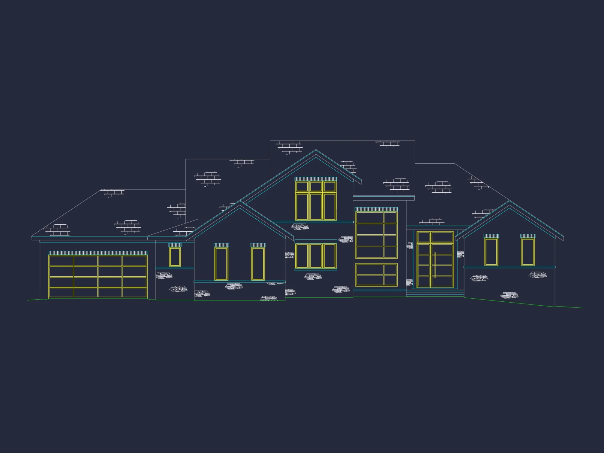 Luxury house Plan with Spacious Blueprint and Architectural Designs