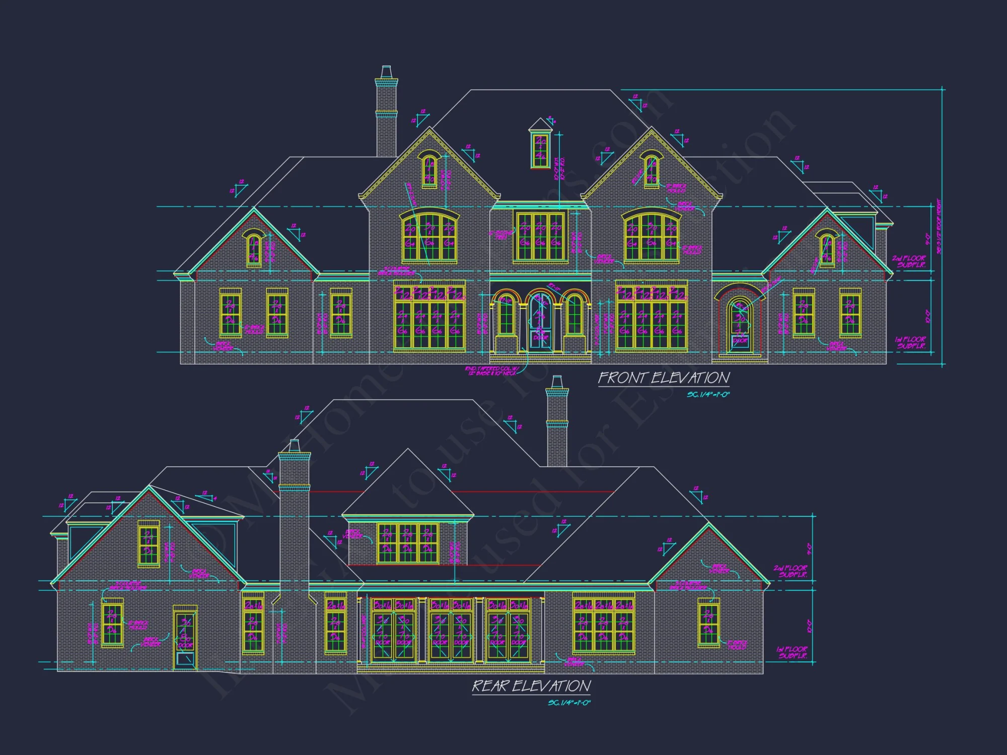 Elegant house Plan with Spacious Floor Plan, CAD Blueprints & Designs