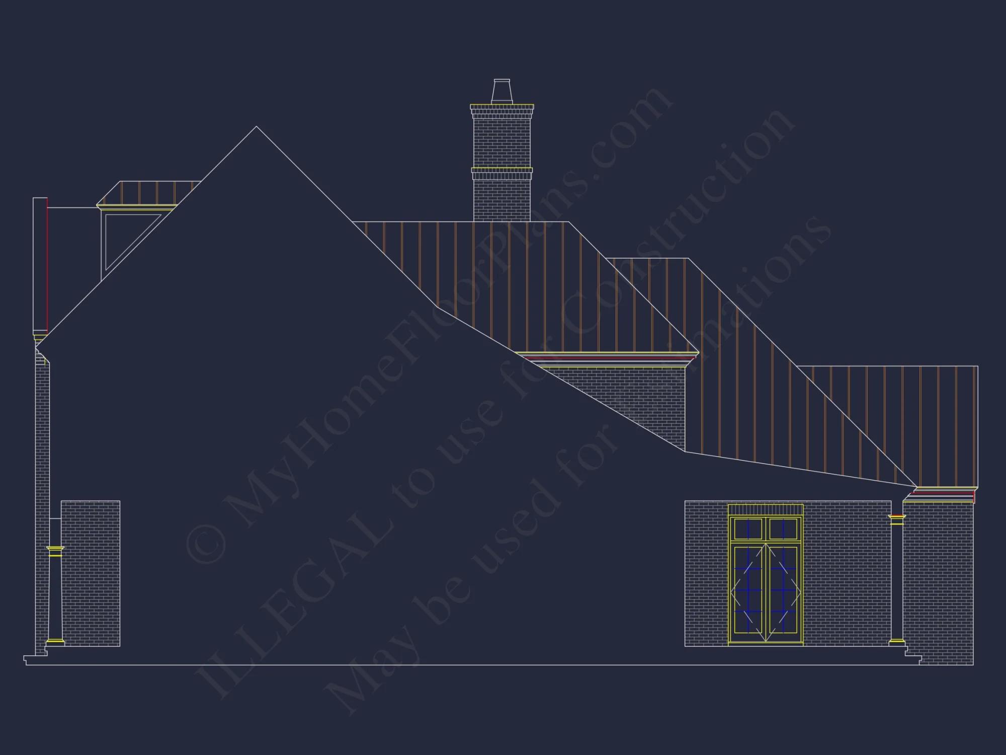 Elegant house Plan with Spacious Floor Plan, CAD Blueprints & Designs