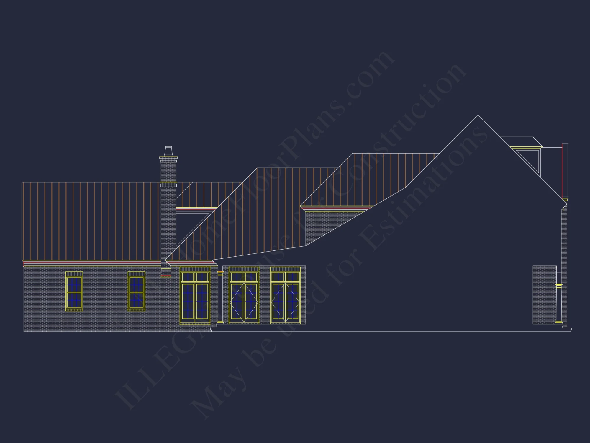 Elegant house Plan with Spacious Floor Plan, CAD Blueprints & Designs