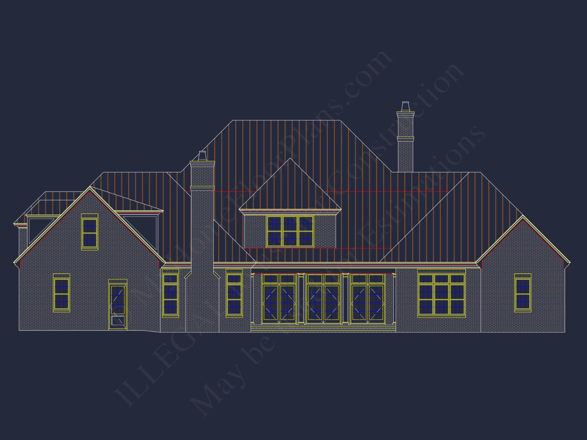 Elegant house Plan with Spacious Floor Plan, CAD Blueprints & Designs