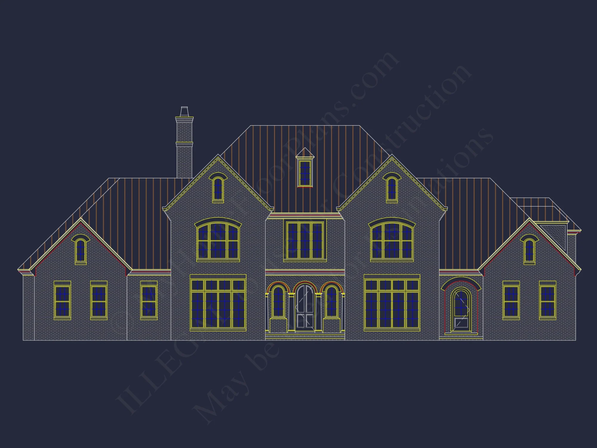 Elegant house Plan with Spacious Floor Plan, CAD Blueprints & Designs