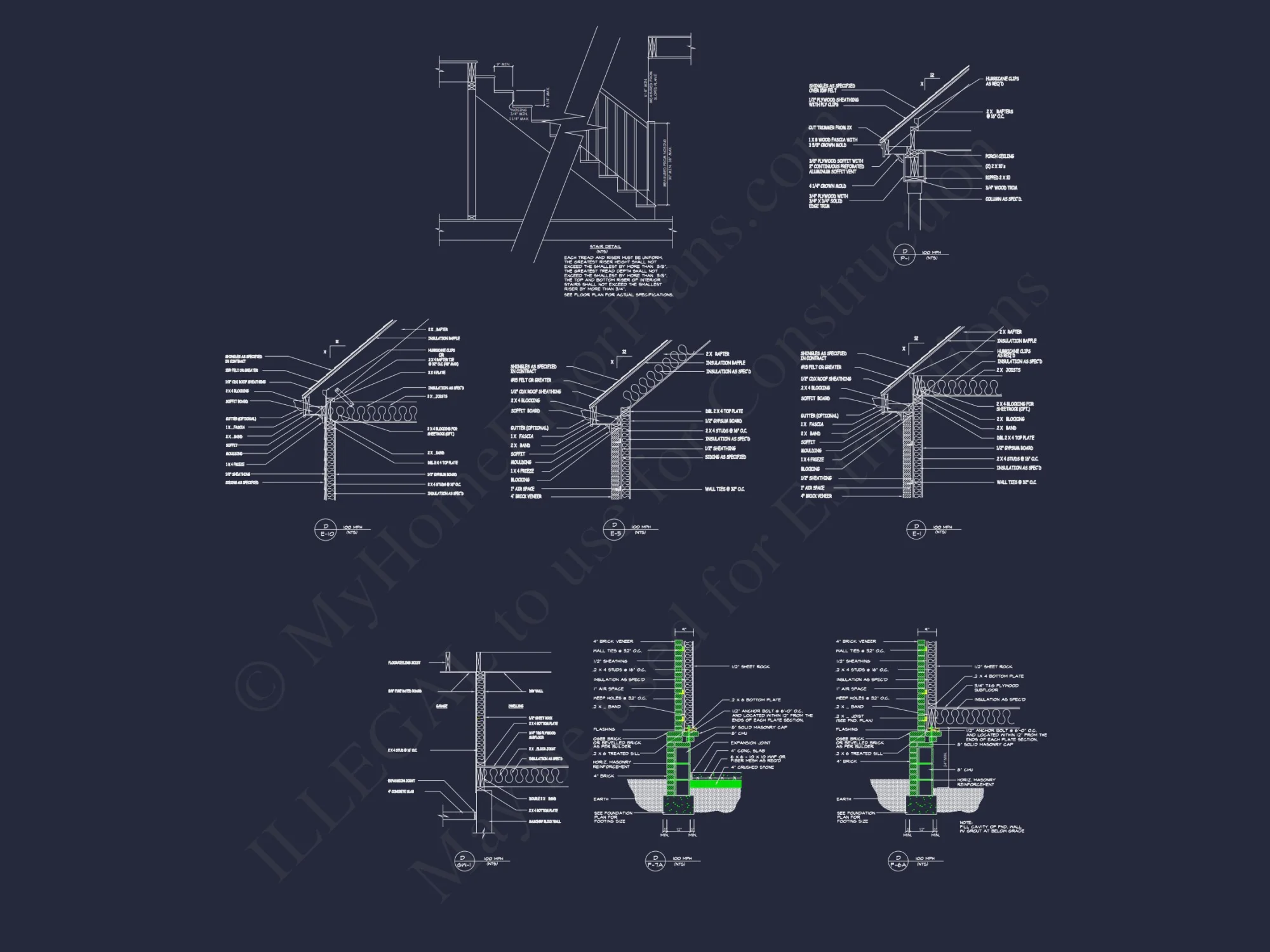 Spacious 2-Story house Plan with Detailed CAD Floor Designs