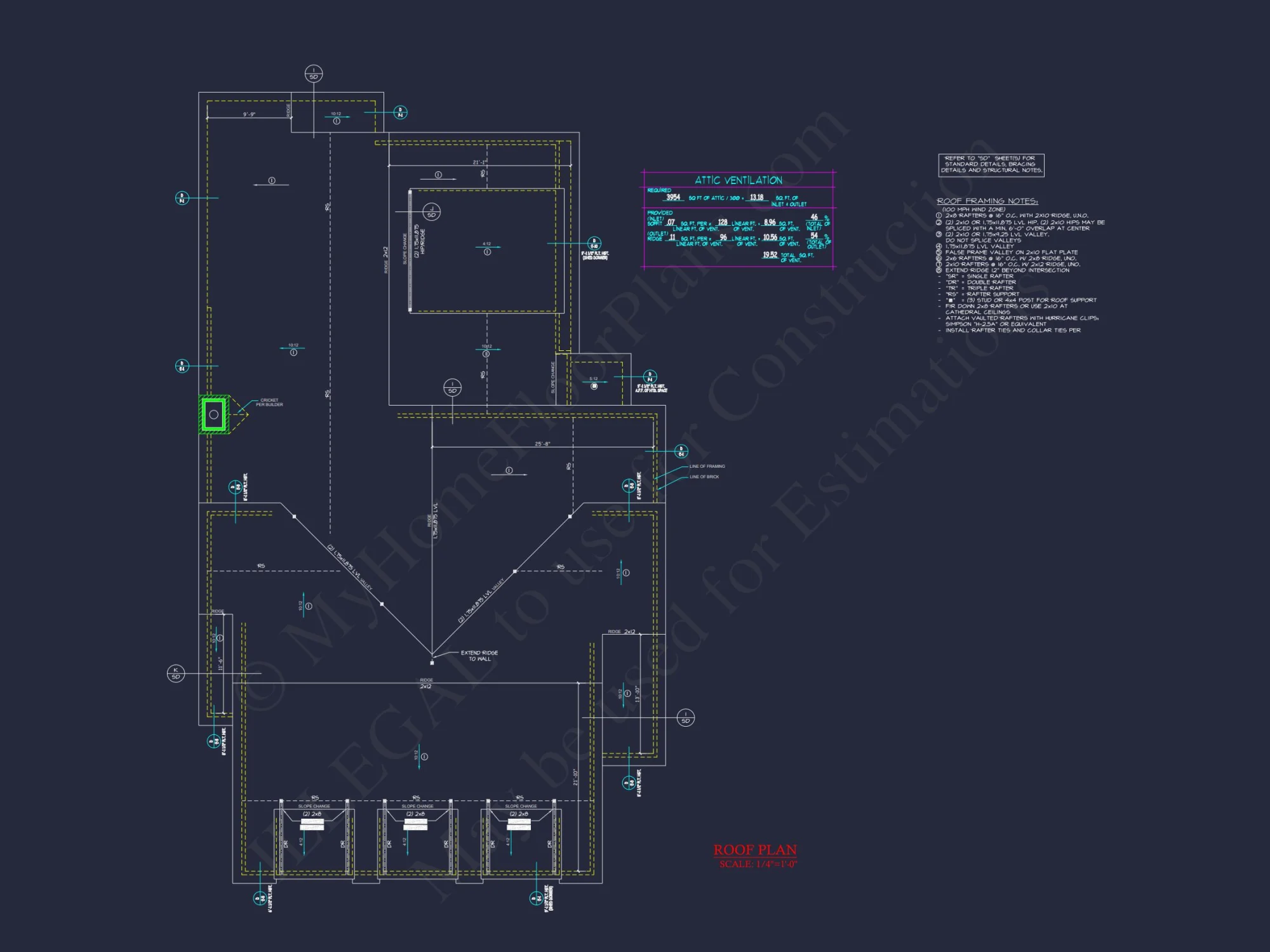 Spacious 2-Story house Plan with Detailed CAD Floor Designs