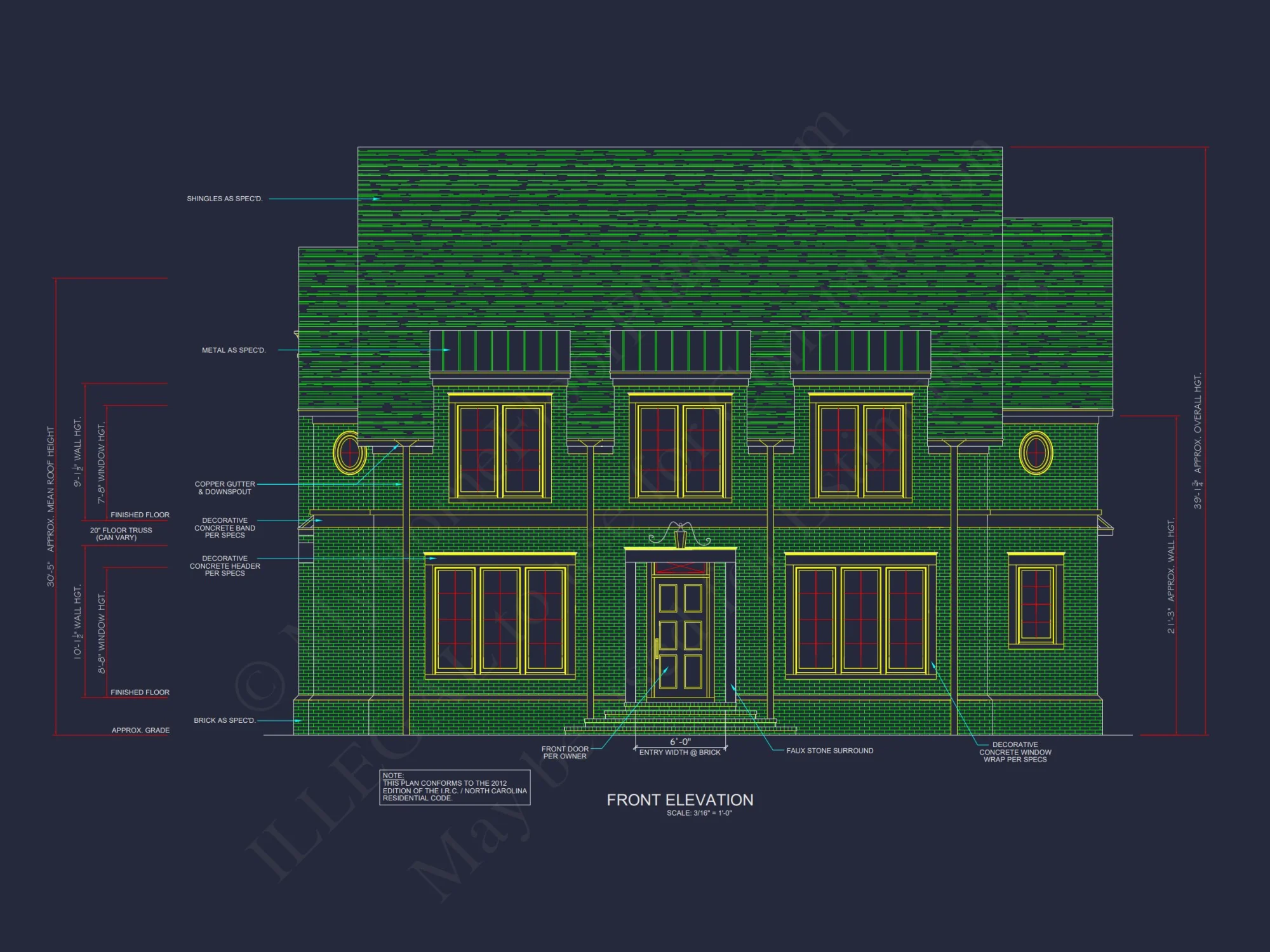 Spacious 2-Story house Plan with Detailed CAD Floor Designs