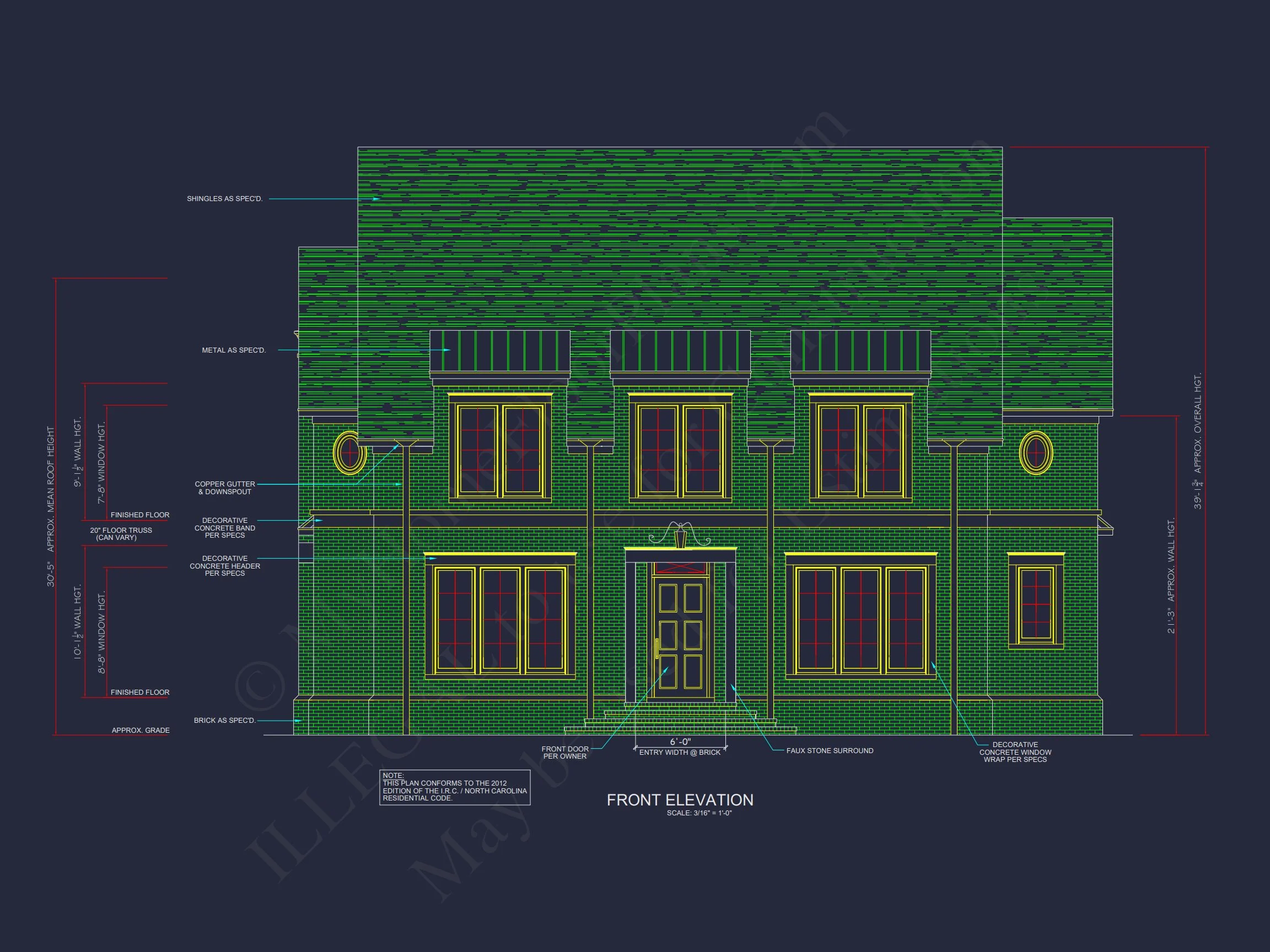 Spacious 2-Story house Plan with Detailed CAD Floor Designs