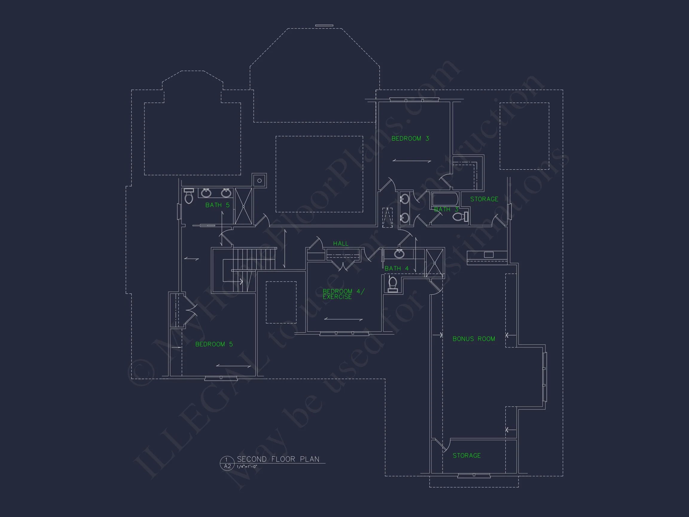 Elegant Shingle Style house Plan with 5 Beds and CAD Designs