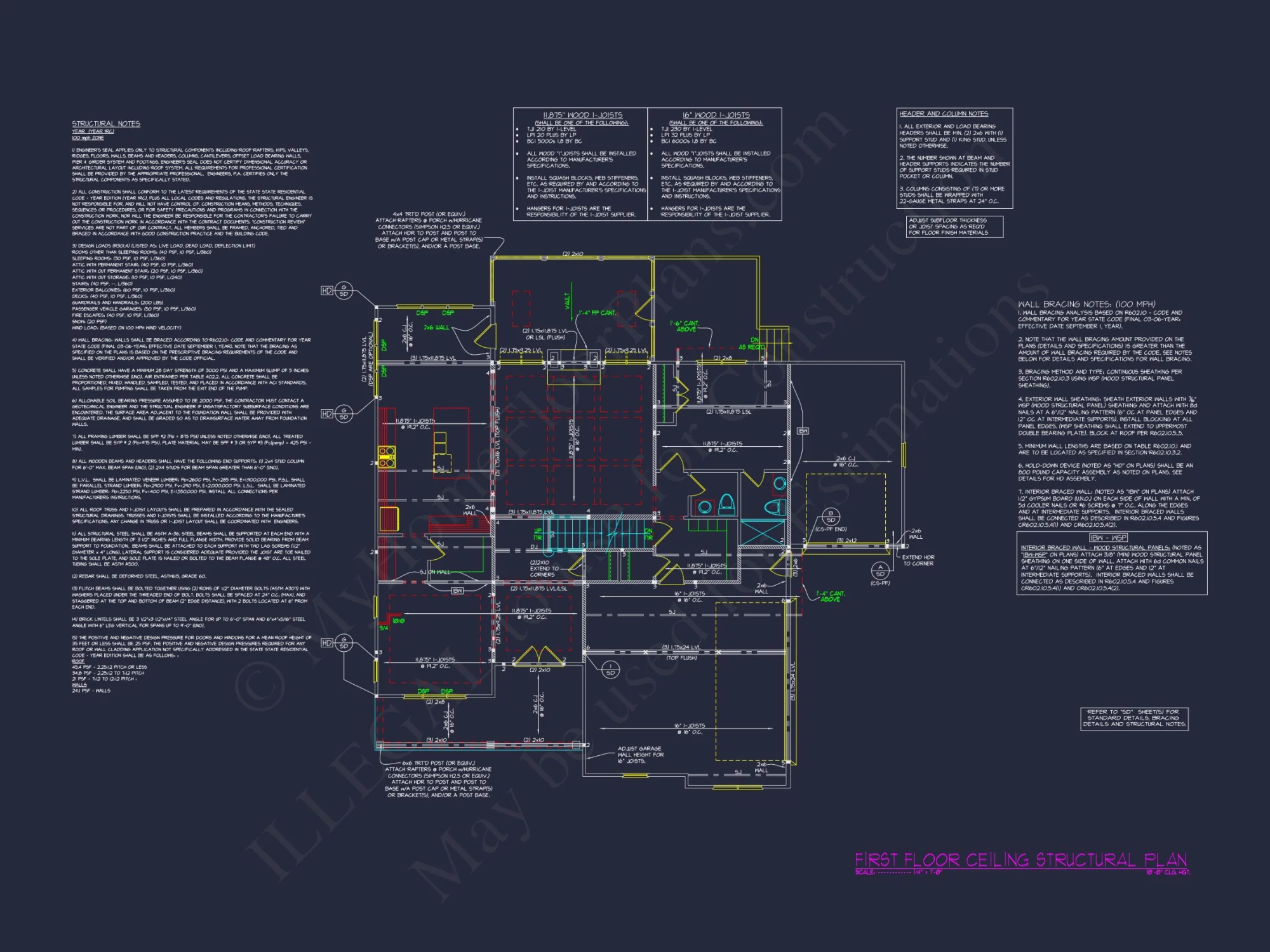 Luxury house Floor Plan with Open Concept and 3-Car Garage