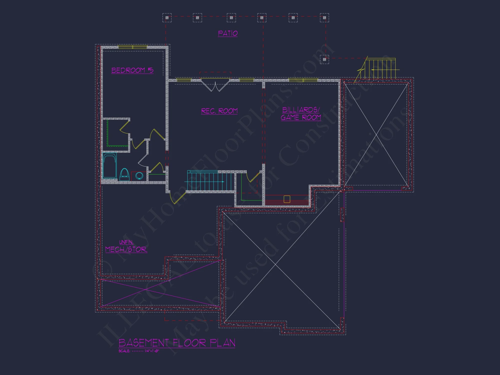 Luxury house Floor Plan with Open Concept and 3-Car Garage