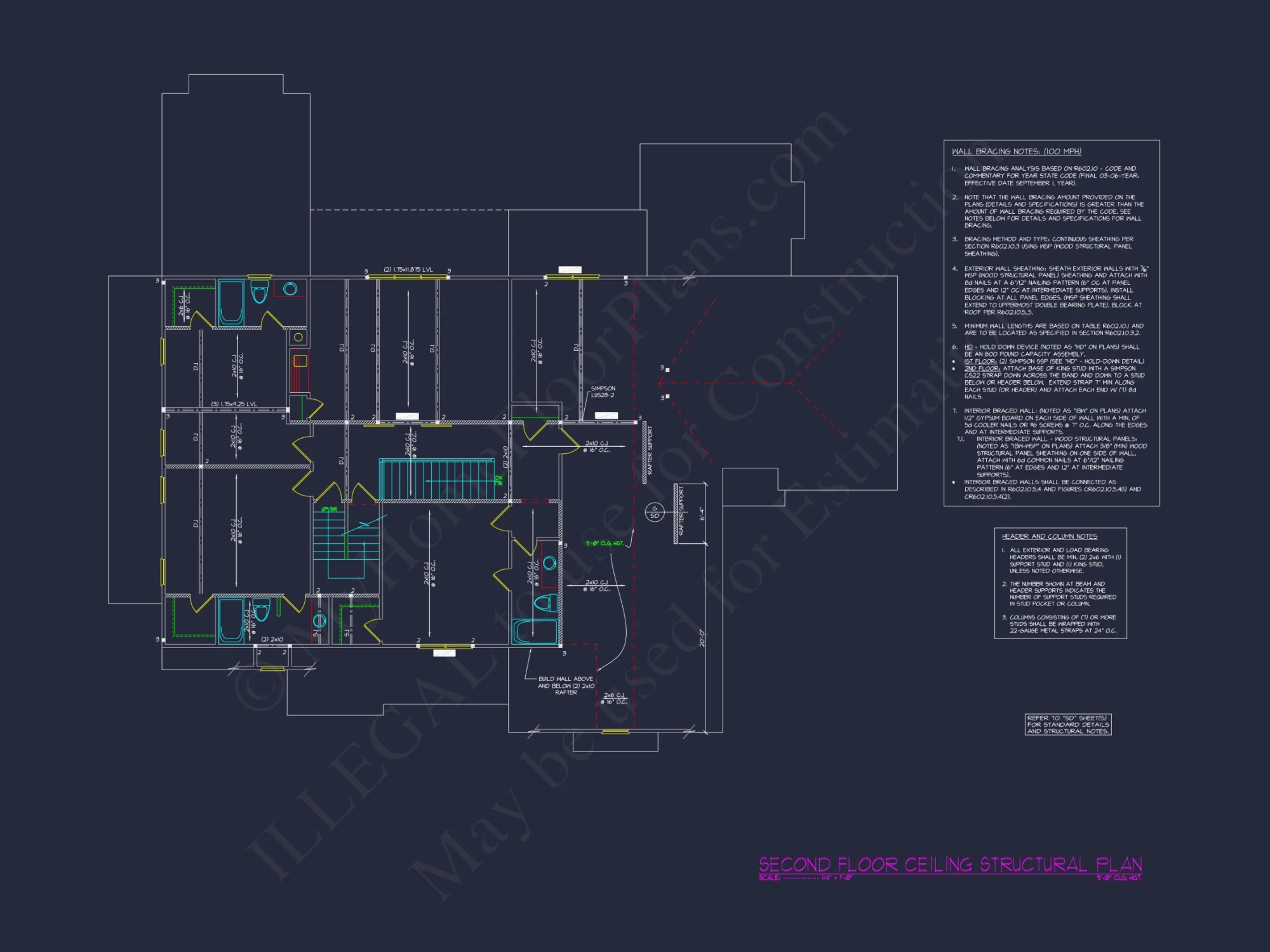 Beautiful Craftsman house Plan with 3 Floors, 5 Bedrooms, and Detailed Blueprint Designs