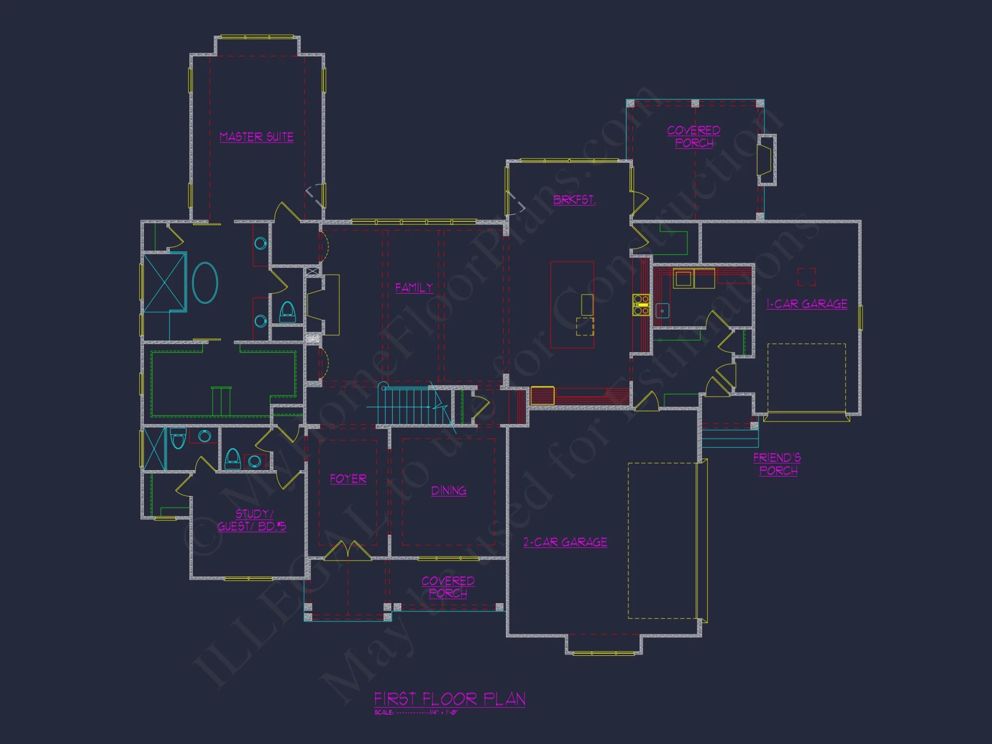 Beautiful Craftsman house Plan with 3 Floors, 5 Bedrooms, and Detailed Blueprint Designs