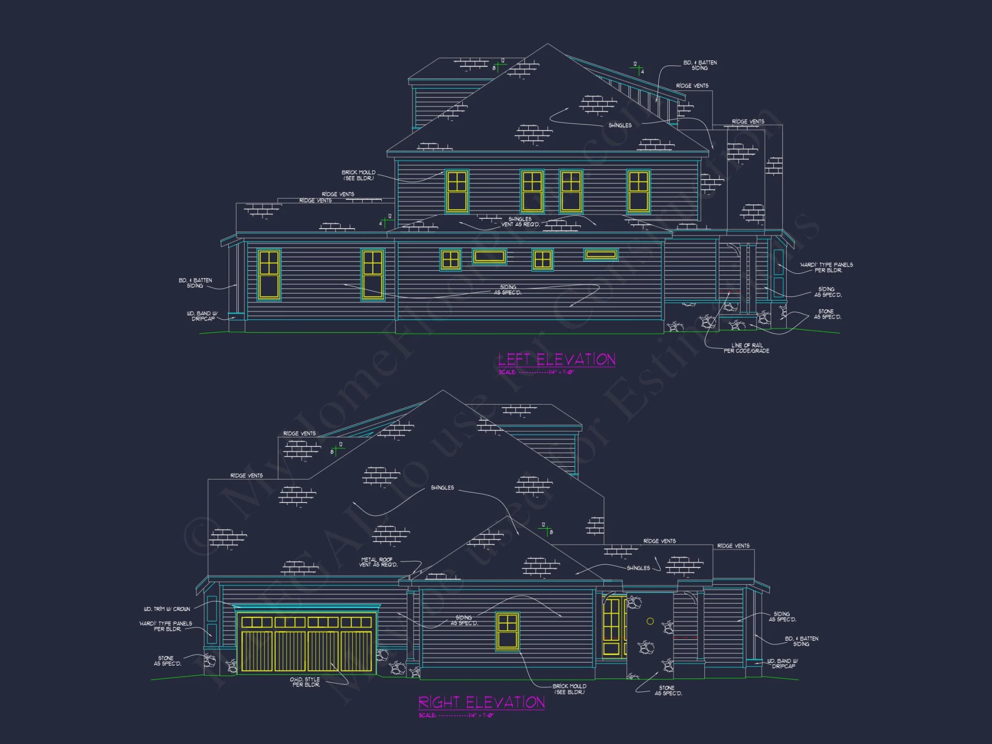 Beautiful Craftsman house Plan with 3 Floors, 5 Bedrooms, and Detailed Blueprint Designs